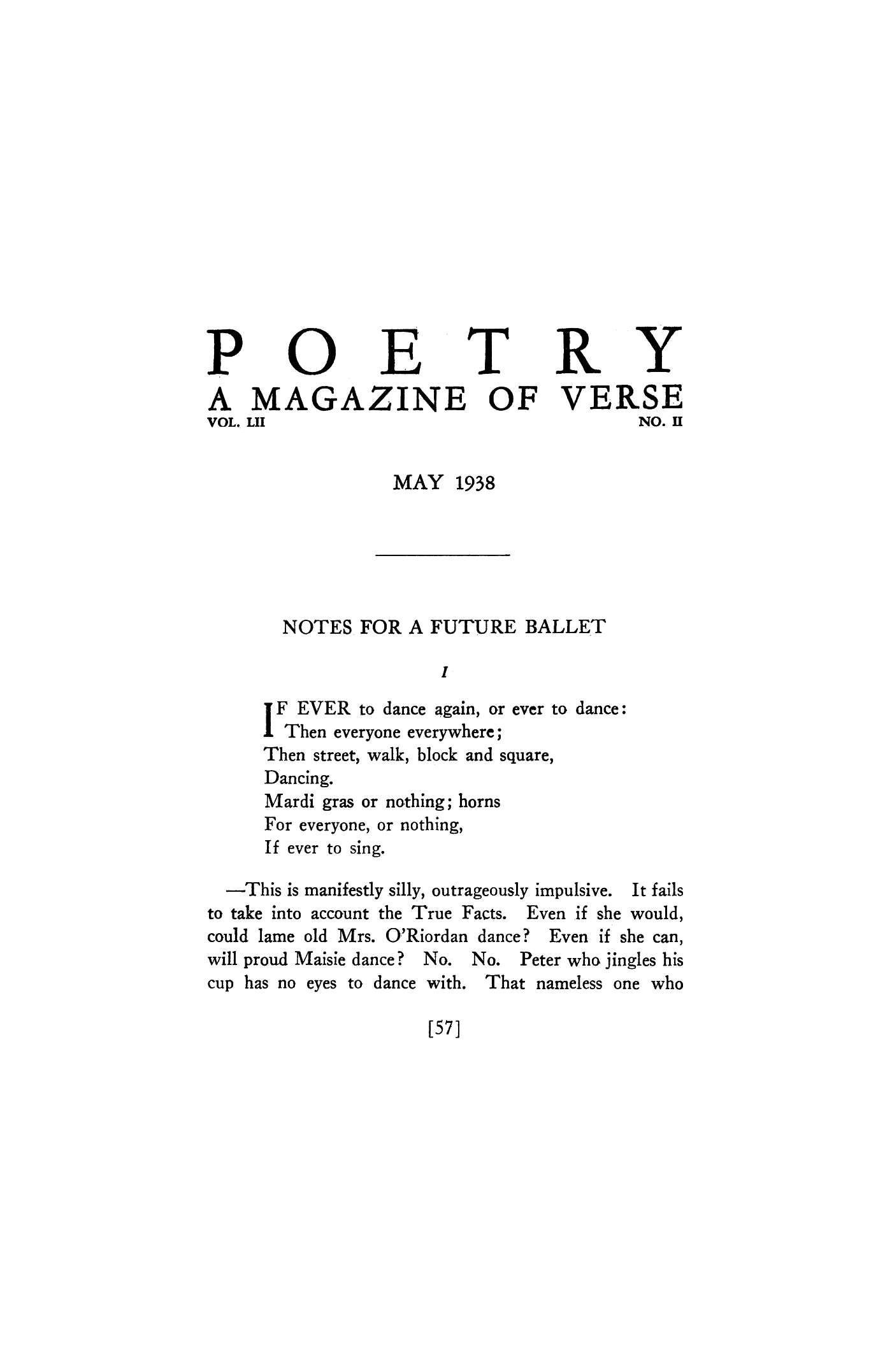 fuldstændig tendens skjule Notes for a Future Ballet by Winfield Townley Scott | Poetry Magazine