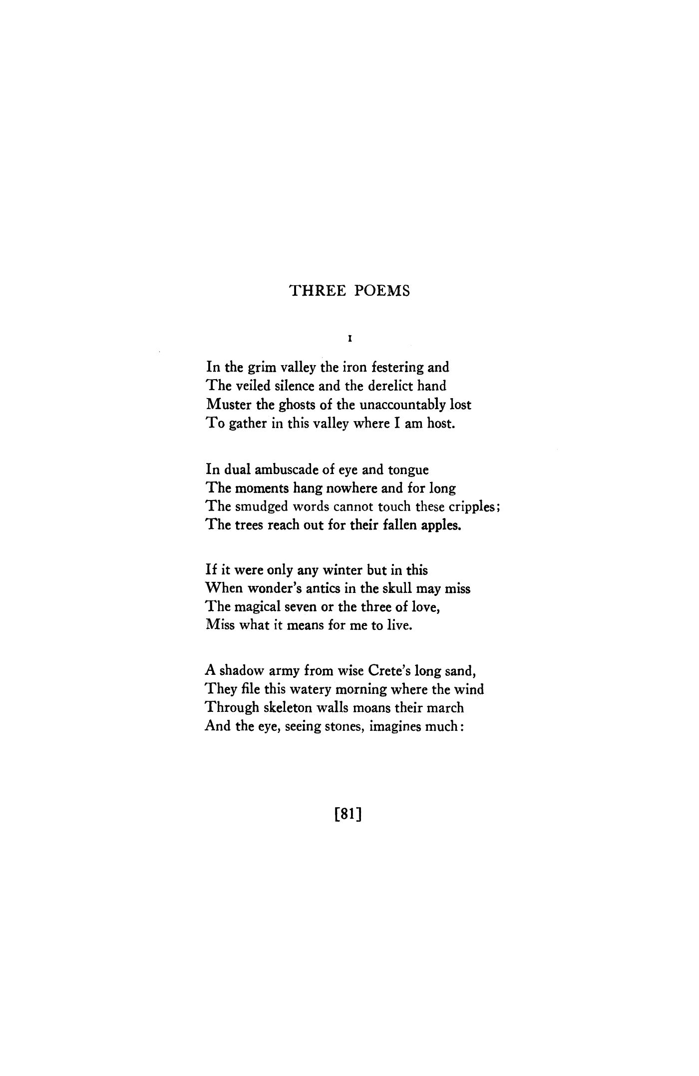 Three Poems