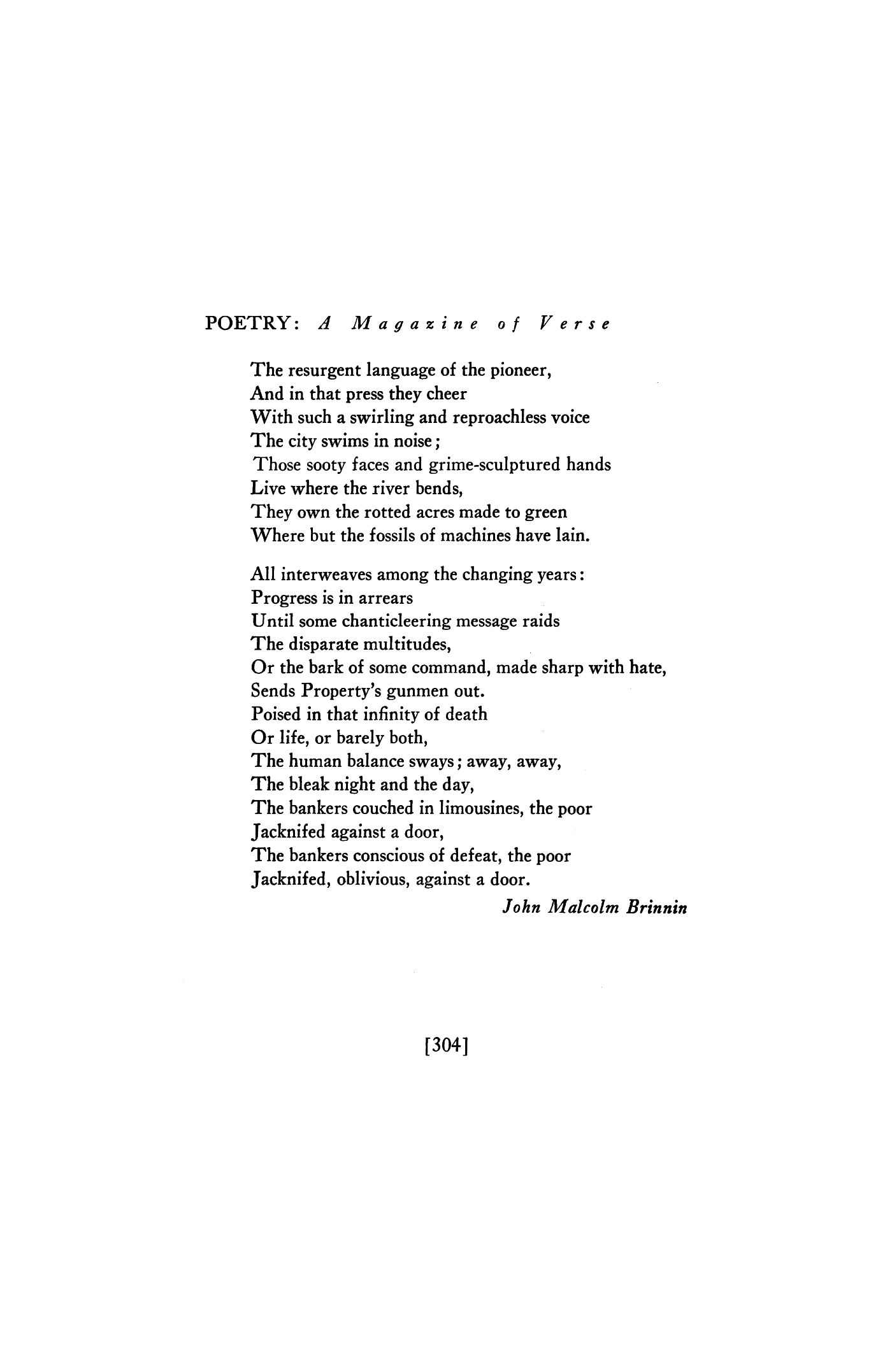 Cadillac Square by John Malcolm Brinnin Poetry Magazine