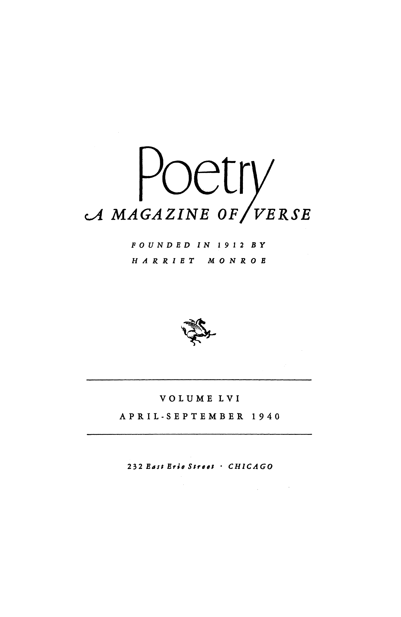 Poetry Magazine Archive Page