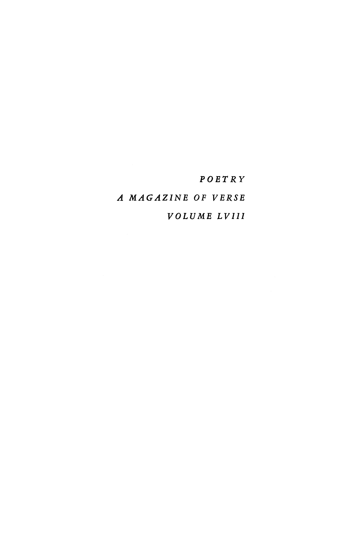 Poetry Magazine Archive Page