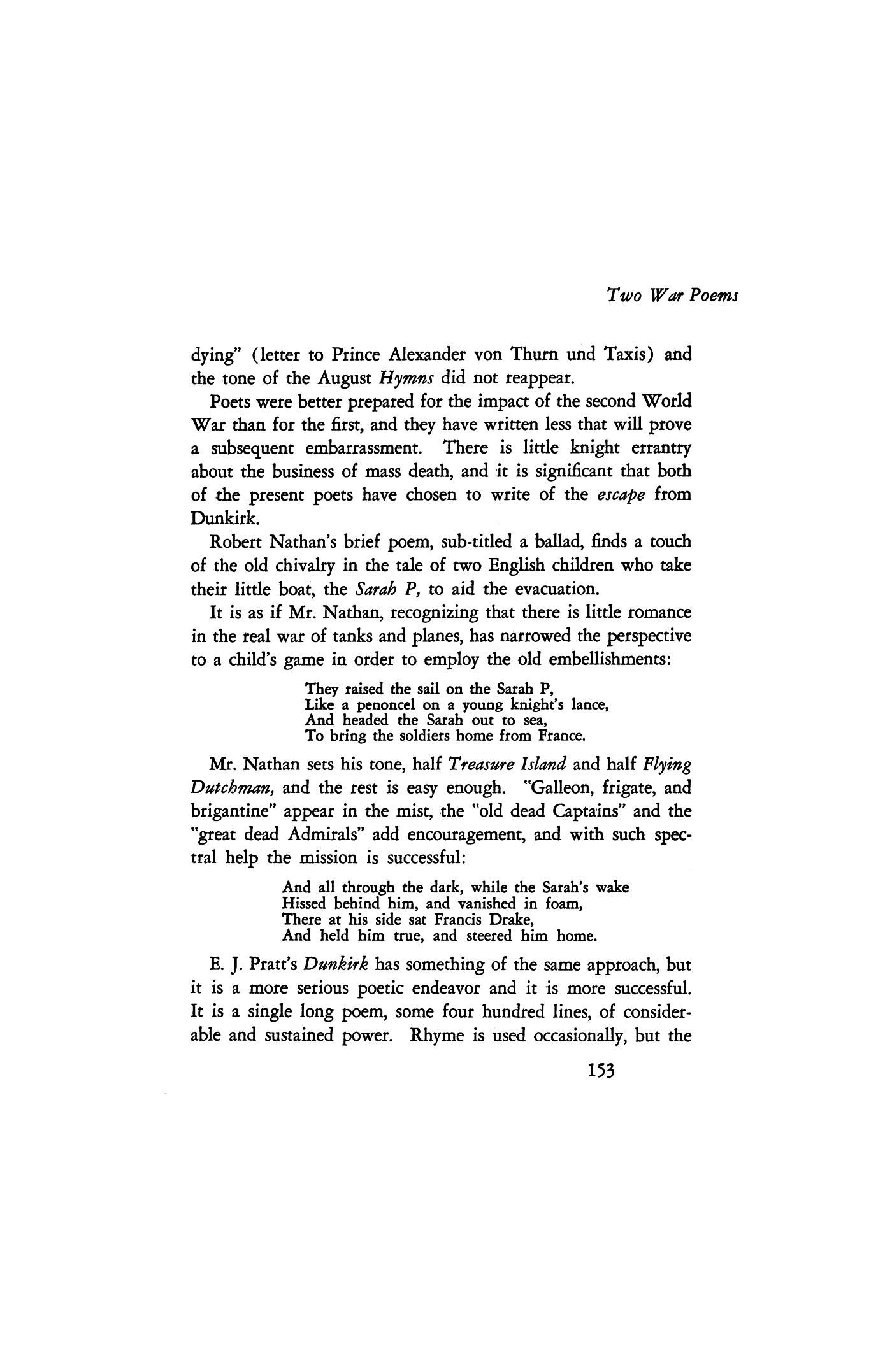 Two War Poems