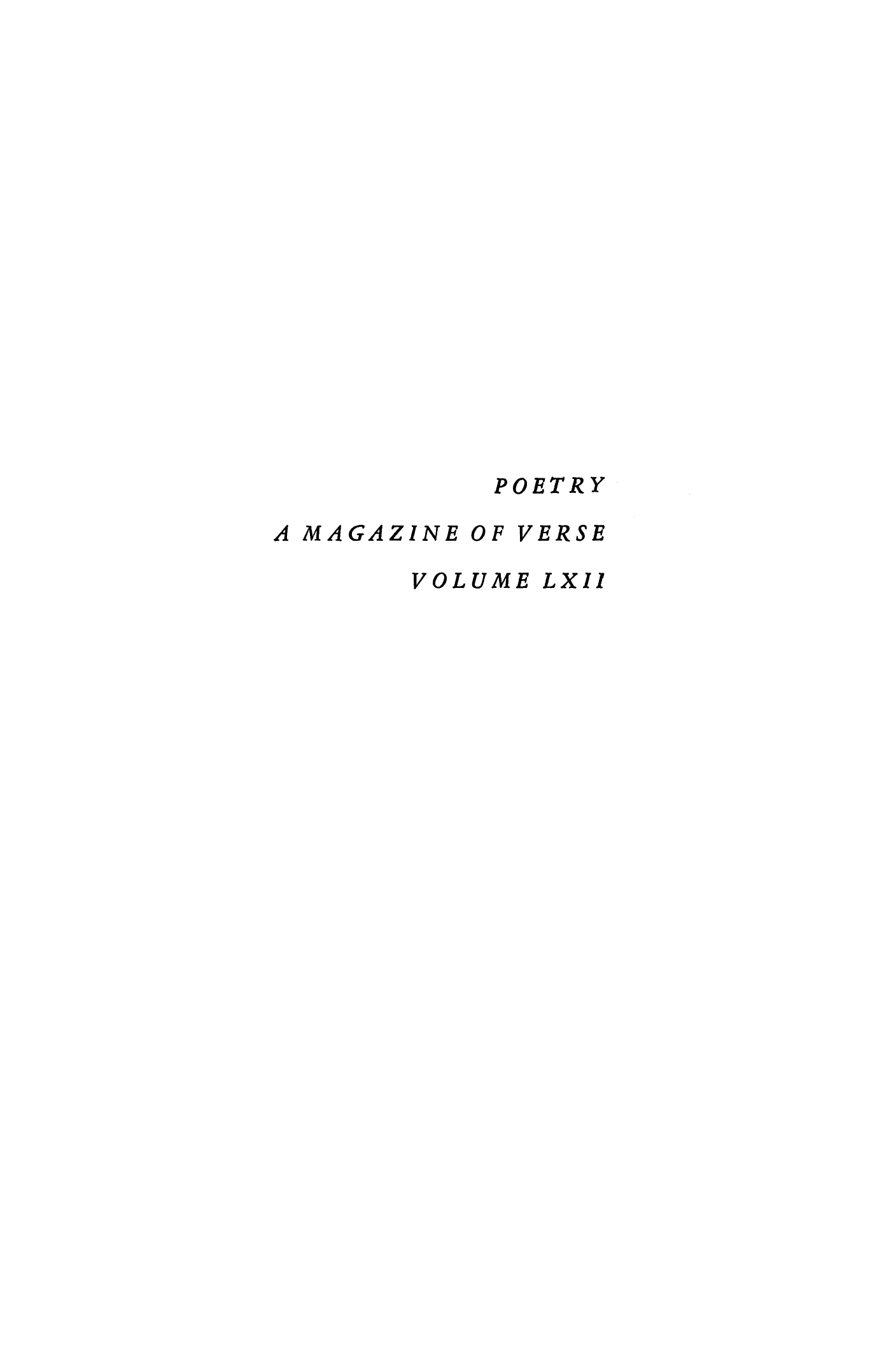 Poetry Magazine Archive Page