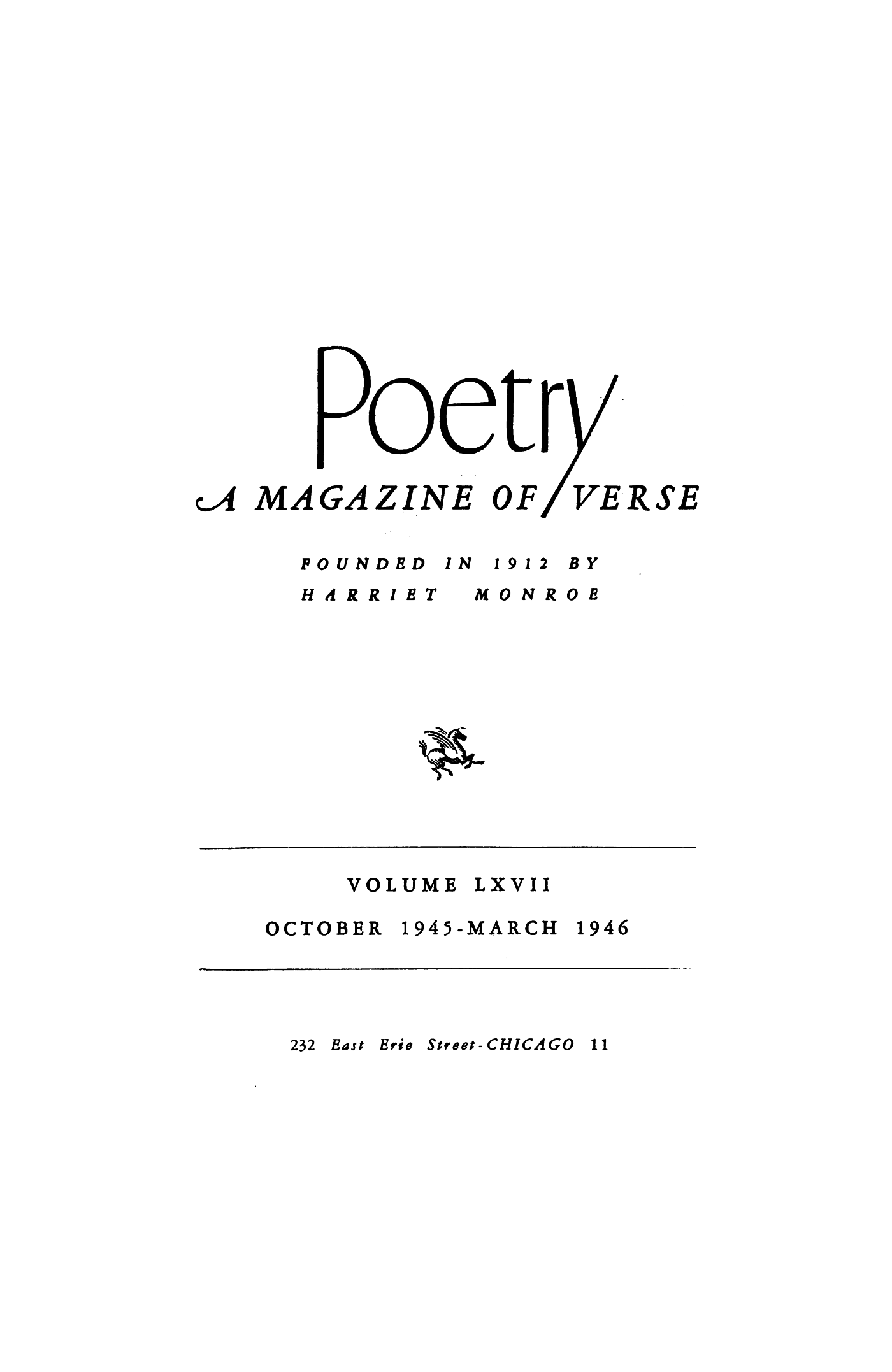 Poetry Magazine Archive Page