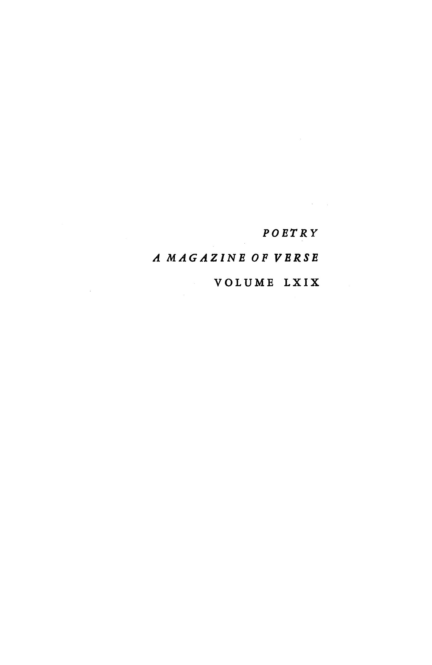 Poetry Magazine Archive Page