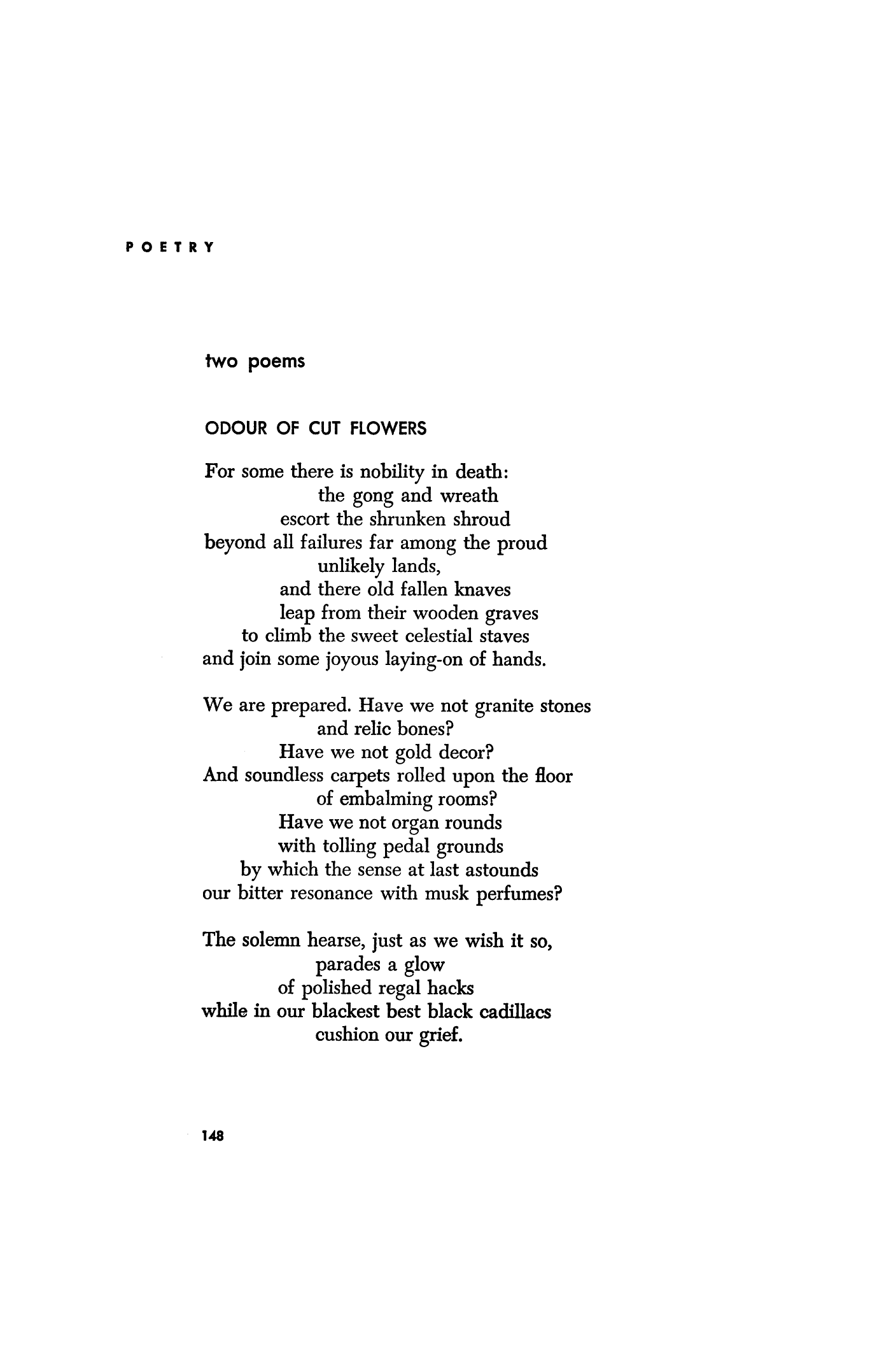 poems about cutting