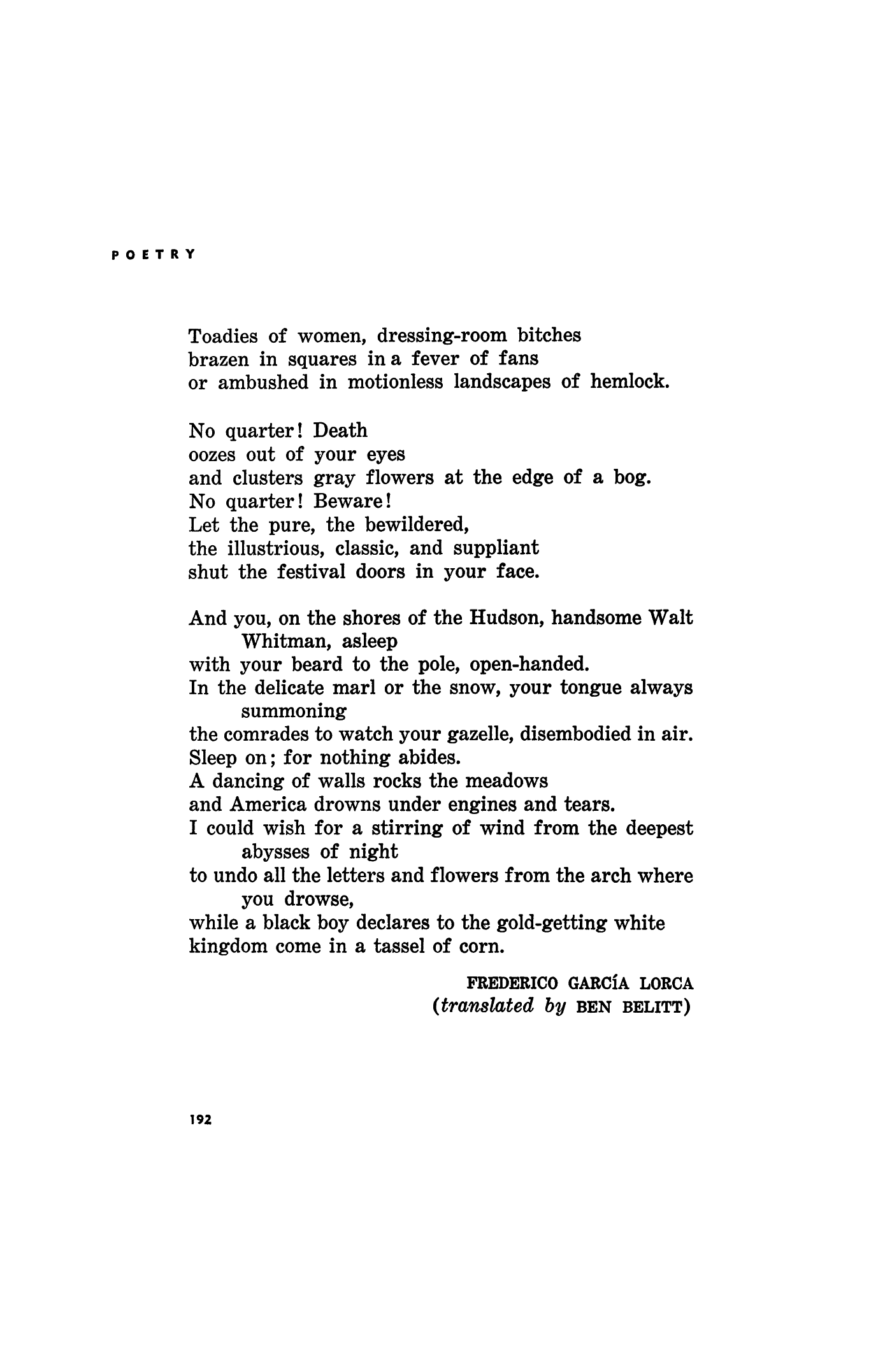 Ode to Walt Whitman