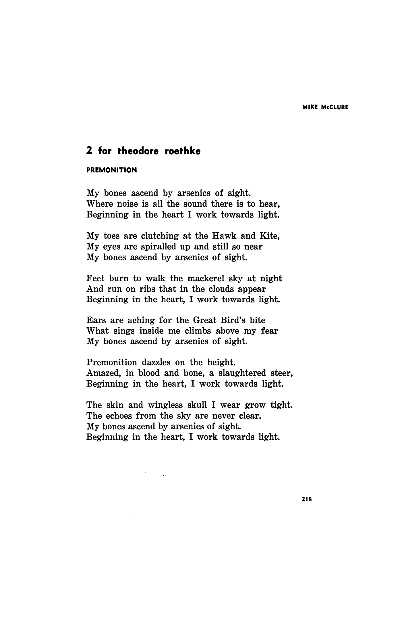 2 for Theodore Roethke