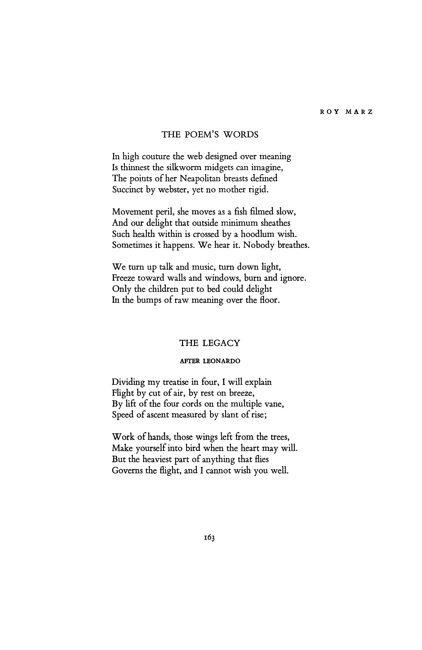 The Poem's Words