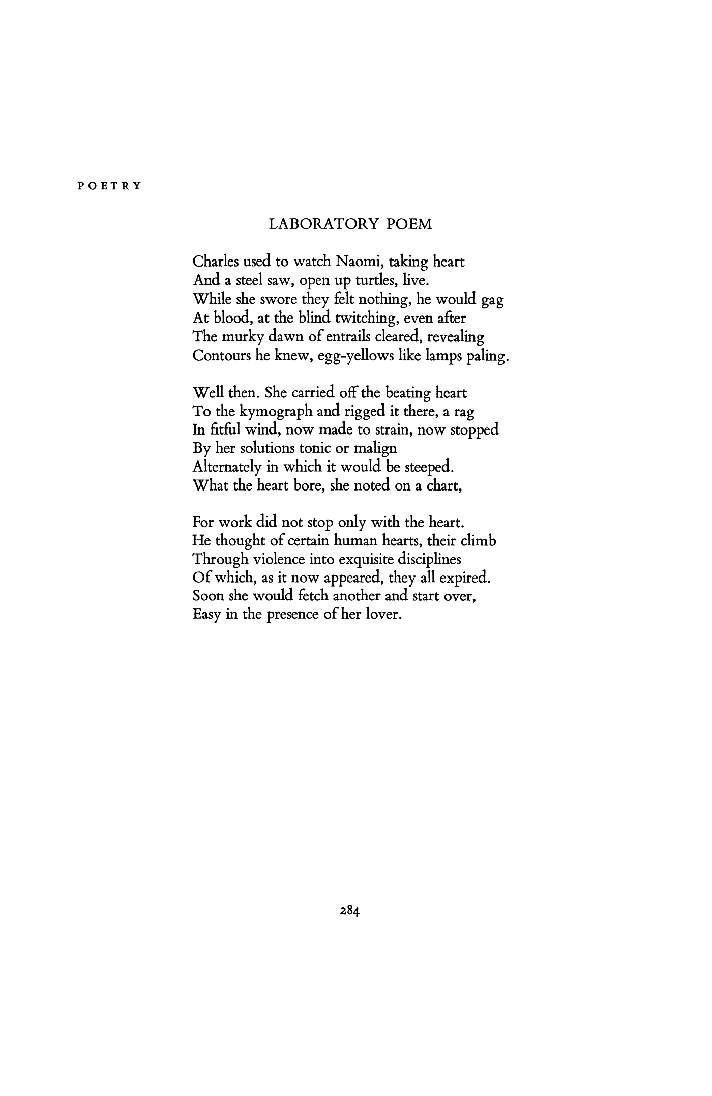 Laboratory Poem