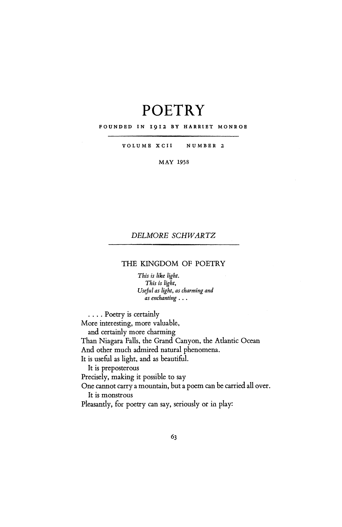 The Kingdom of Poetry