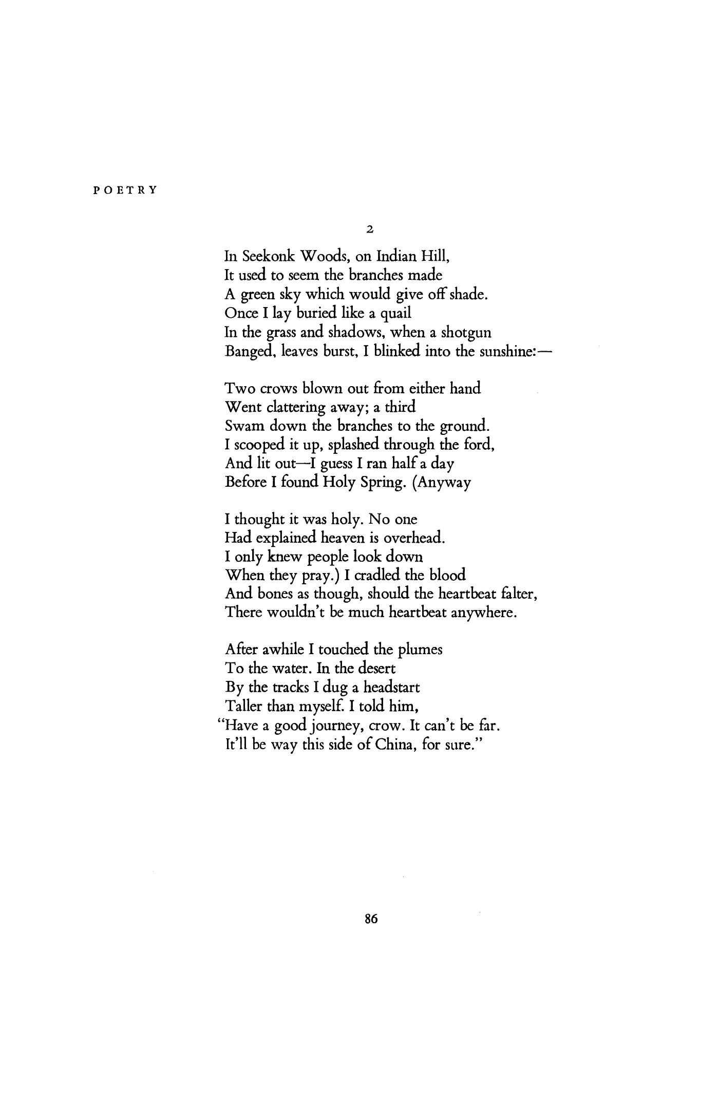 The Descent by Galway Kinnell | Poetry Magazine