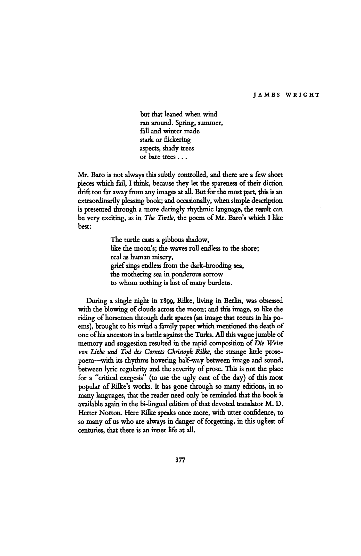 A Poetry Chronicle