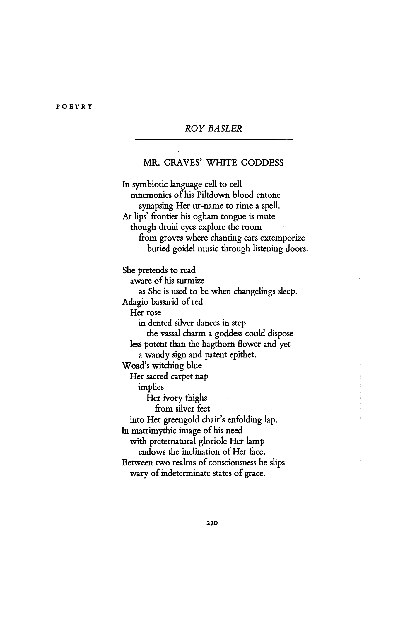 The Second Time by W. S. Merwin | Exercise by W. S.… | Poetry Magazine