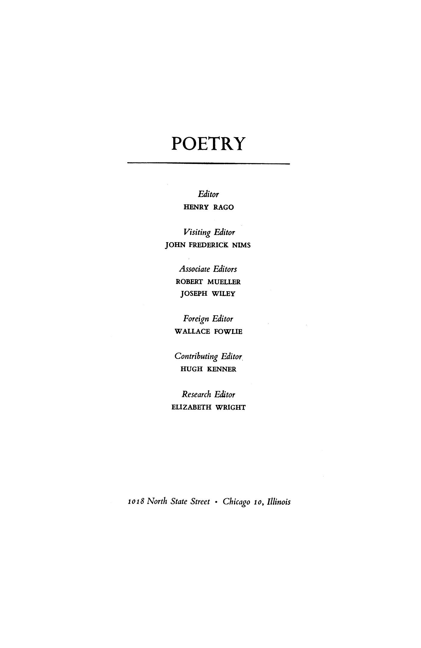 Poetry Magazine Archive Page