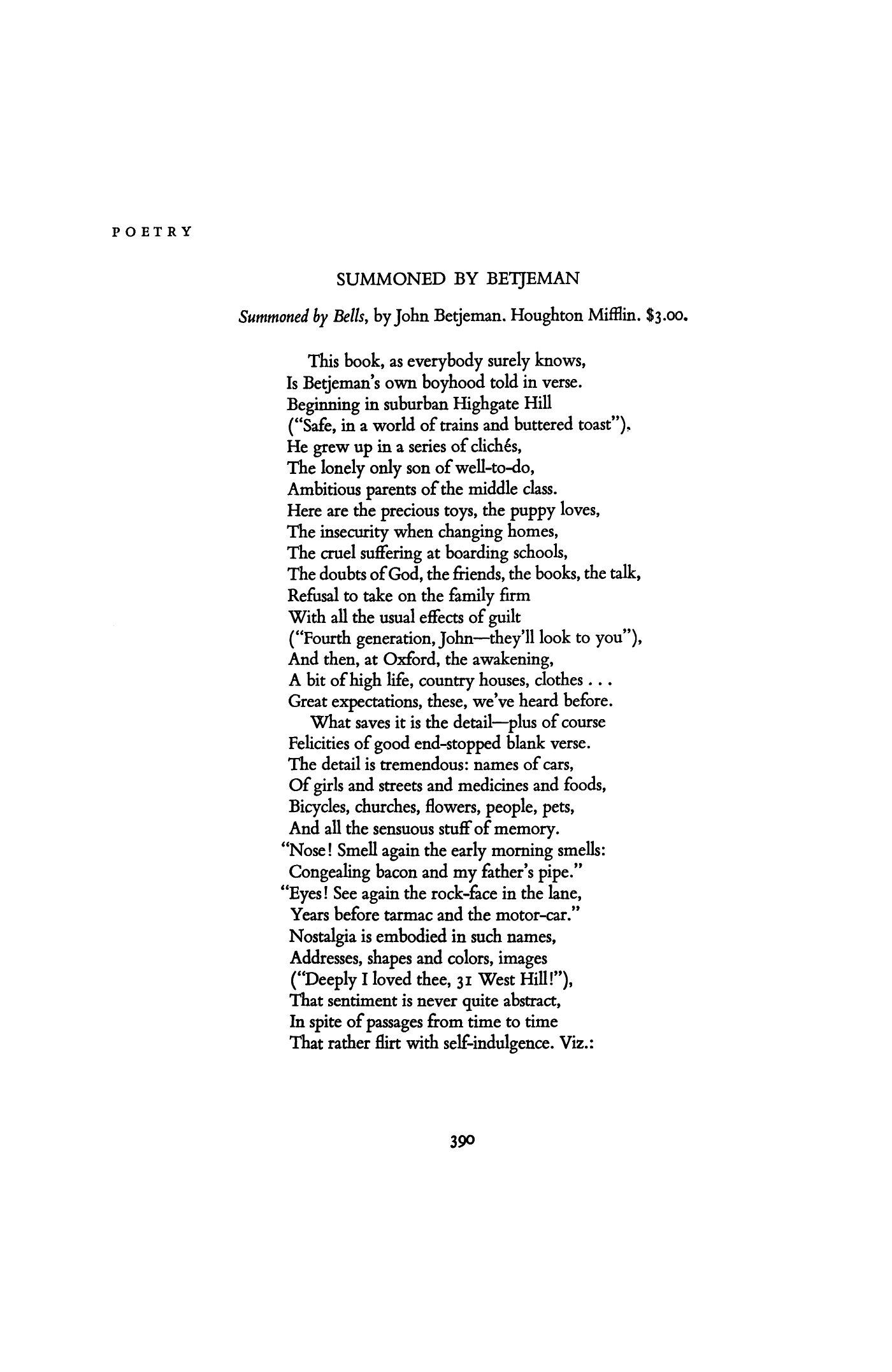 Summoned by Betjeman