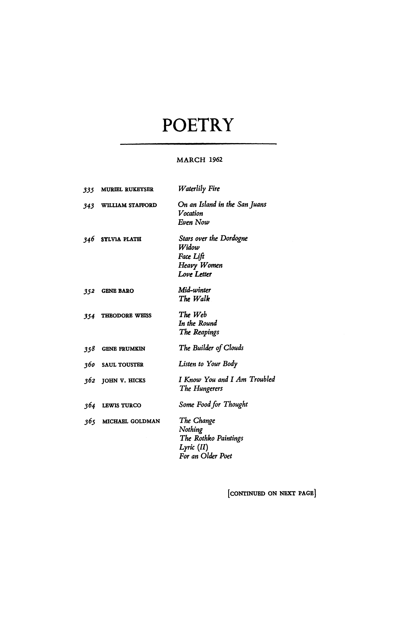 Poetry Magazine Archive Page