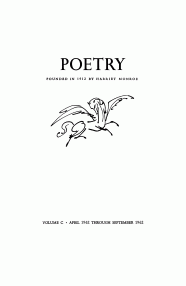 JSTOR Detail Poetry Magazine