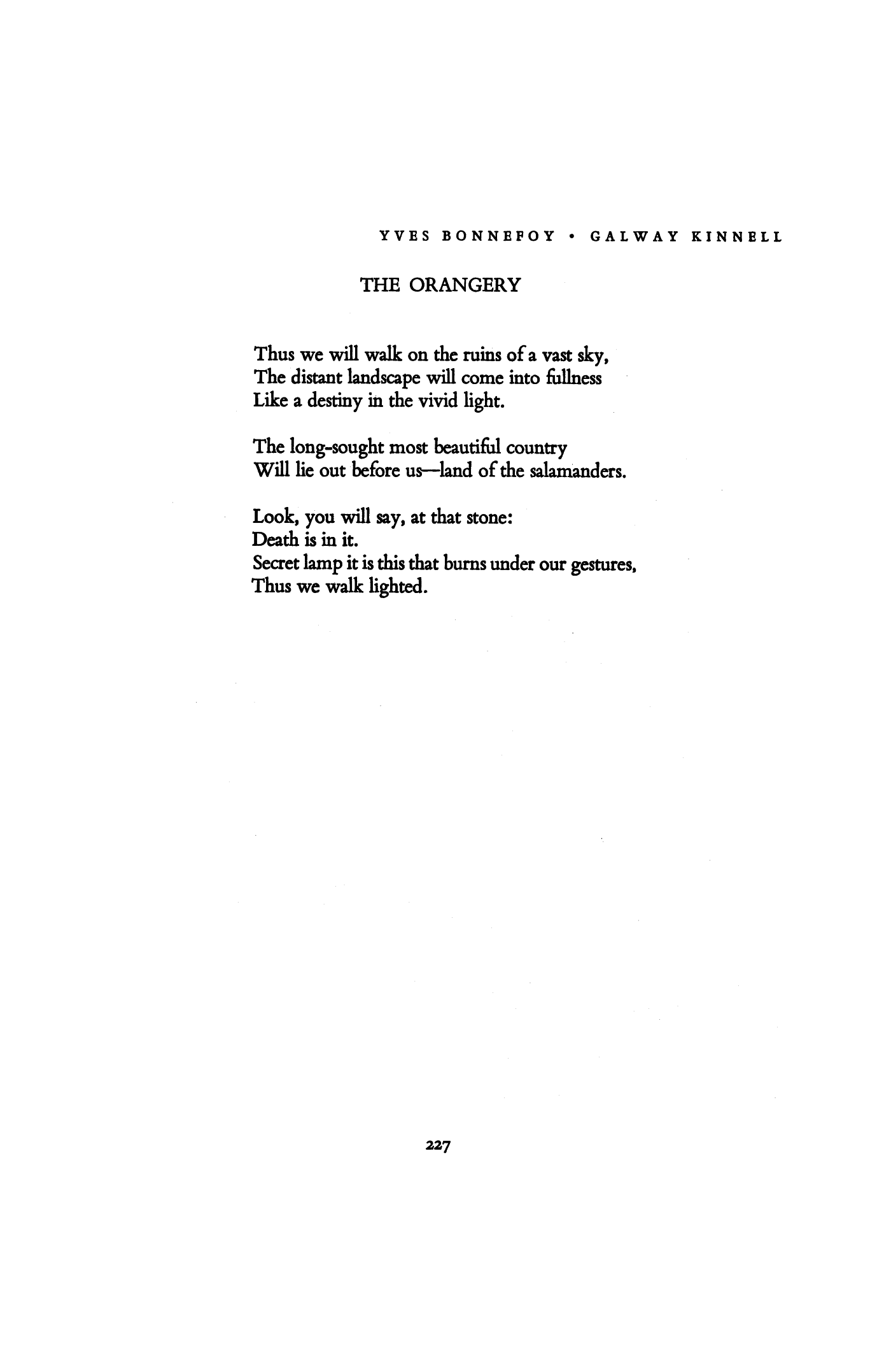 Galway Kinnell I Did Care Meaning at Jill Carlson blog