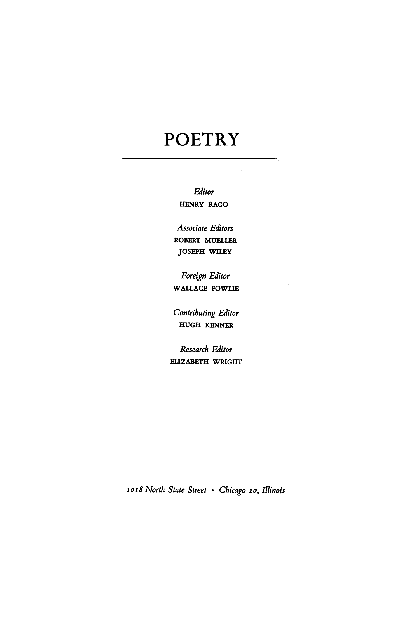 Poetry Magazine Archive Page