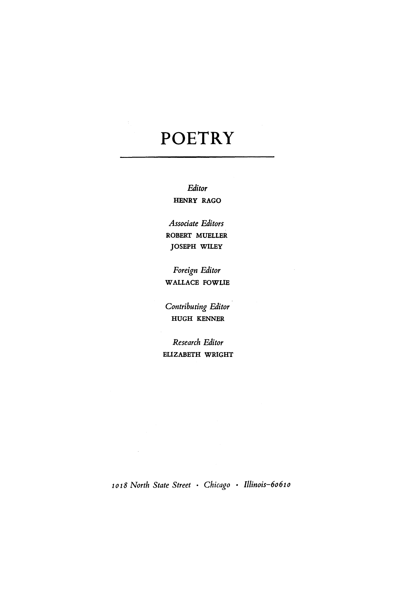 Poetry Magazine Archive Page