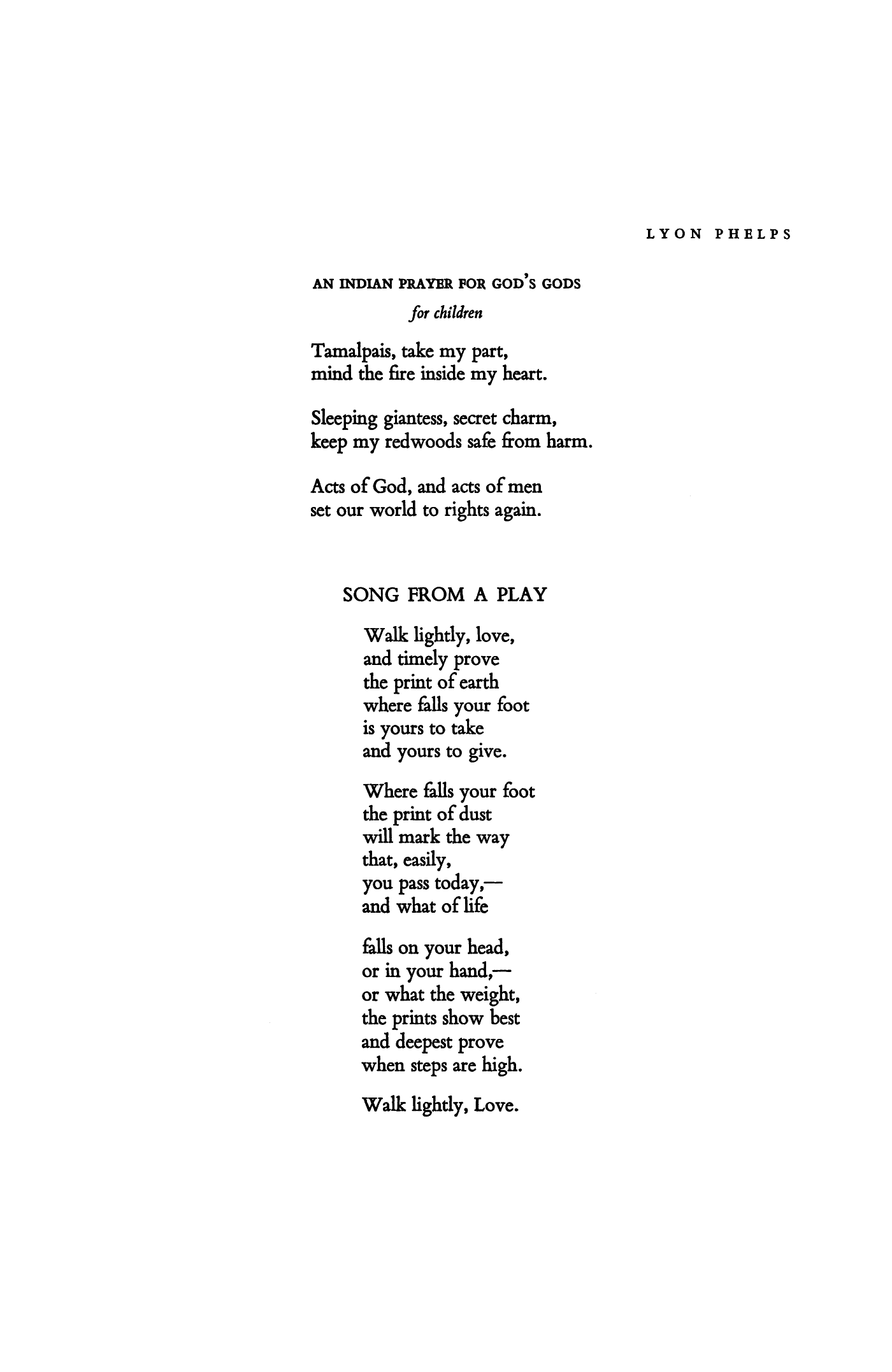 Song from a Play