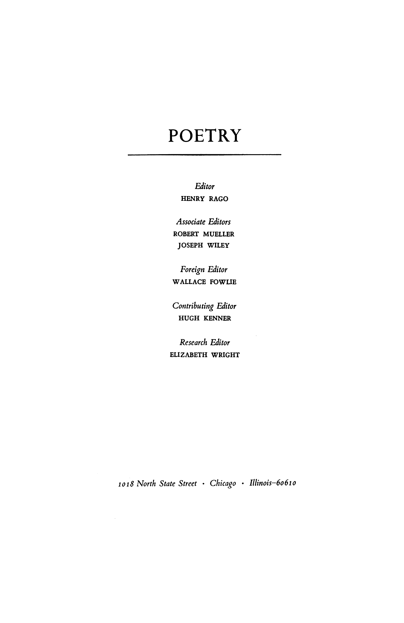 Poetry Magazine Archive Page