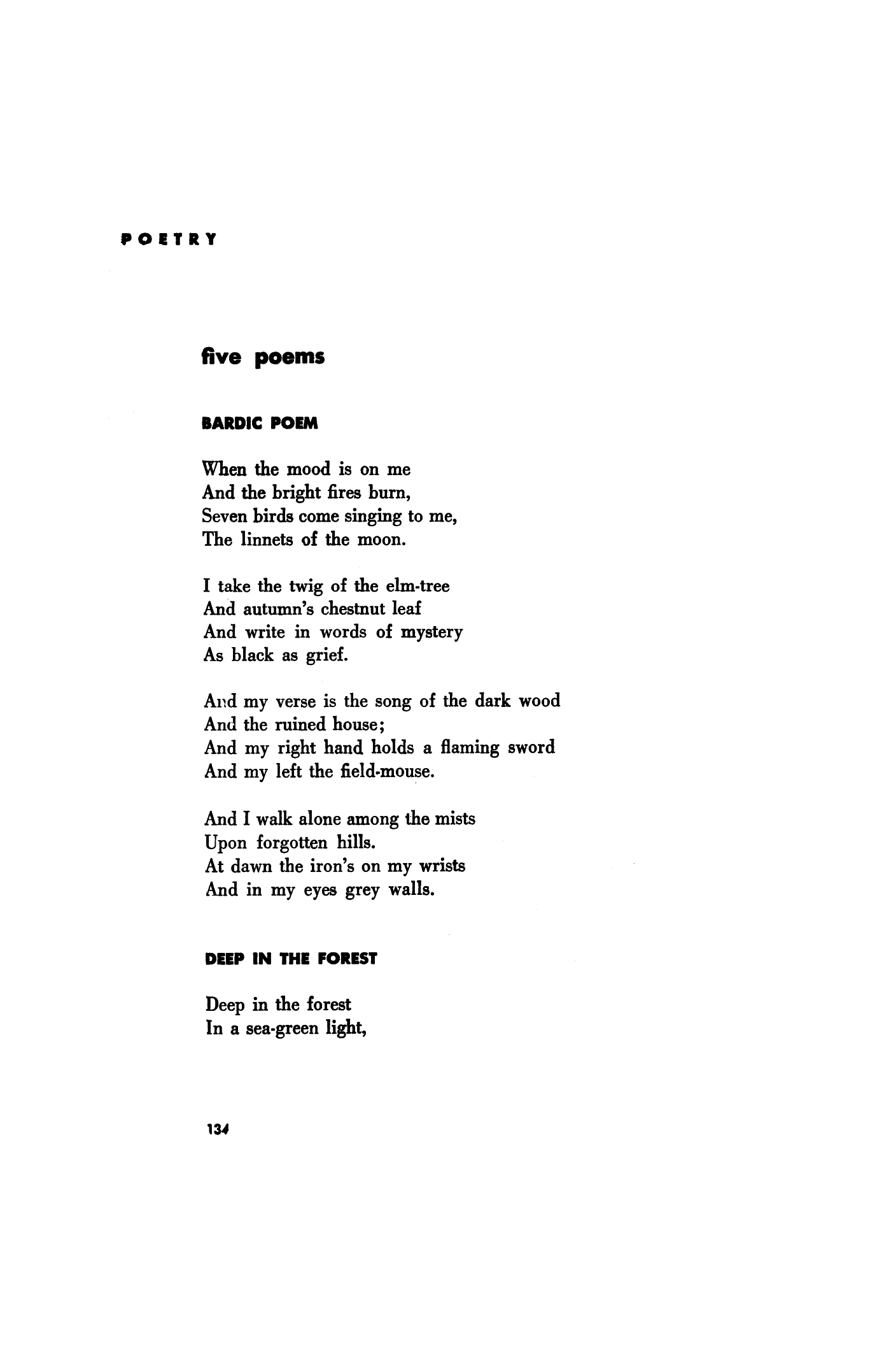 Bardic Poem