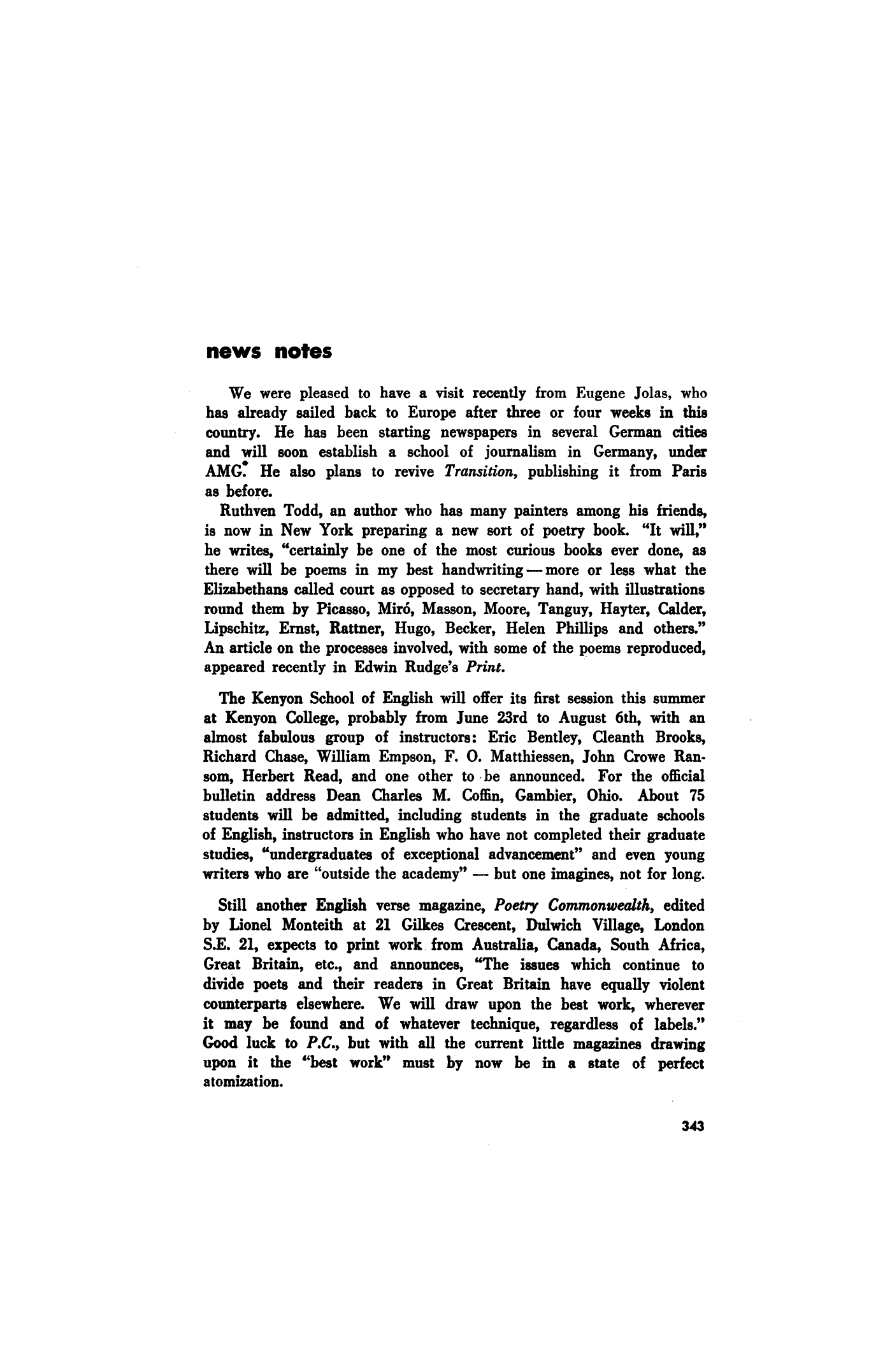 Poetry Magazine Archive Page