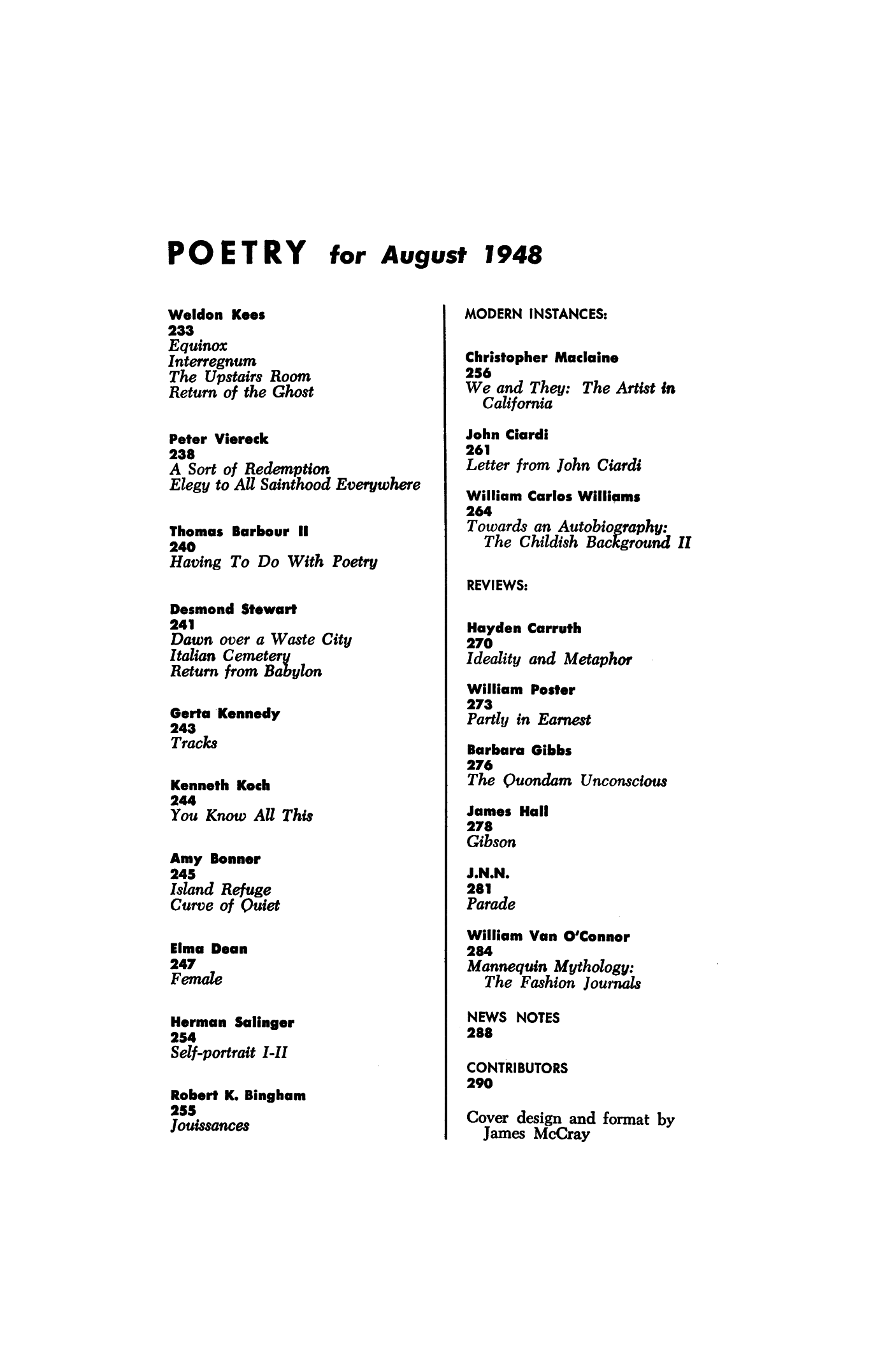 Poetry Magazine Archive Page