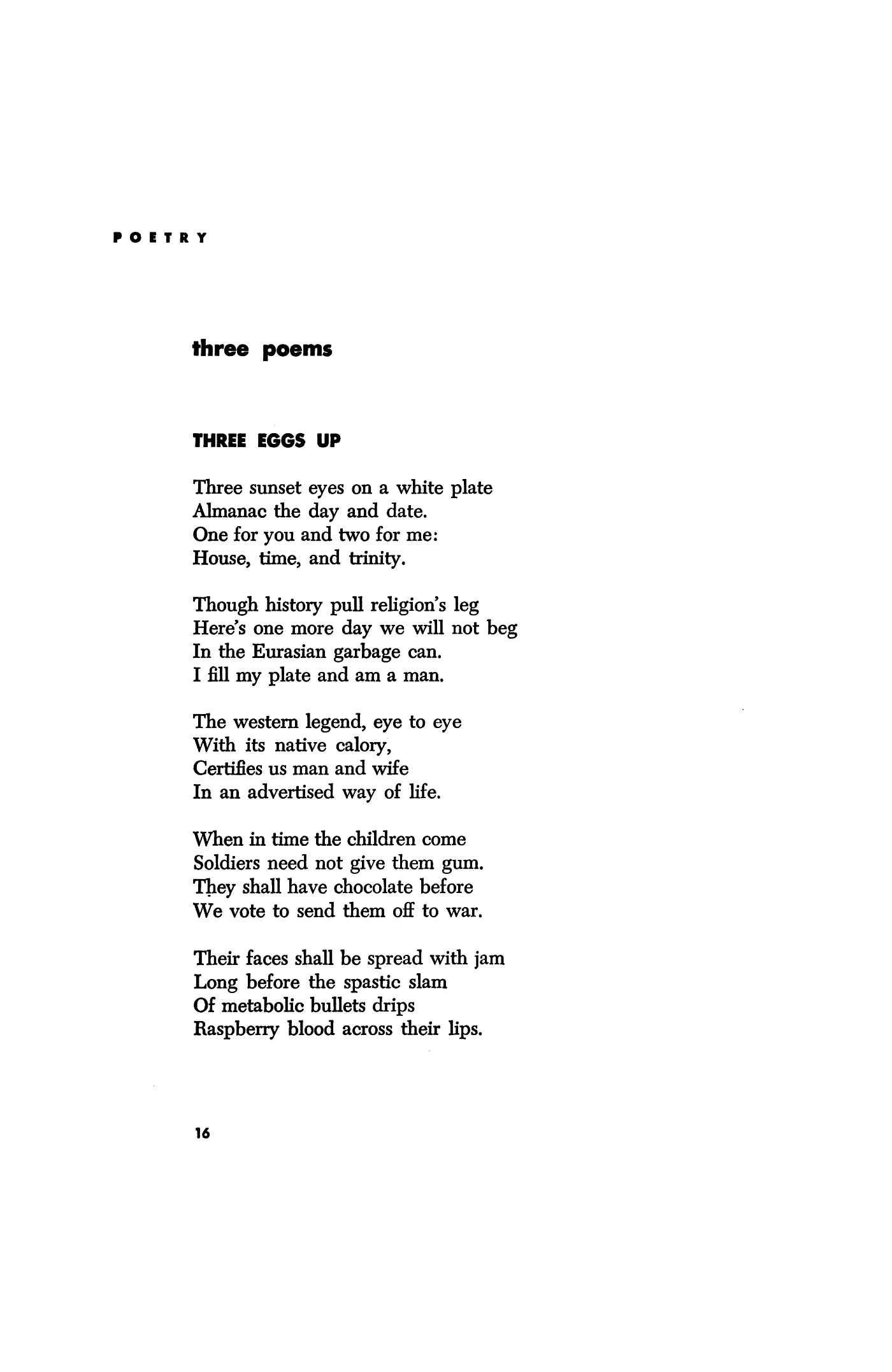 Kinder Egg passing under poem