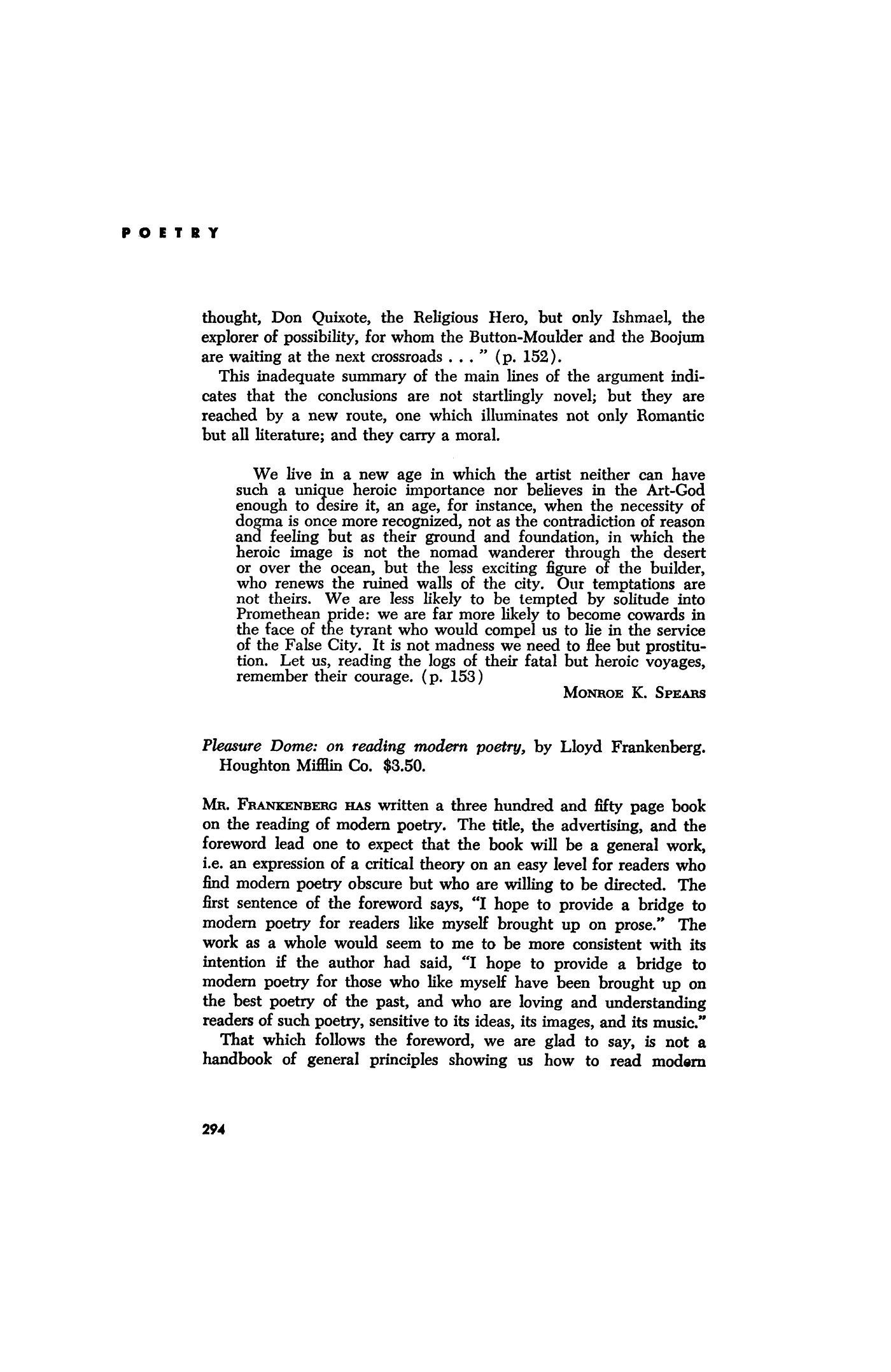 The Enchafèd Flood, or the Romantic Iconography of the Sea by W. H. Auden