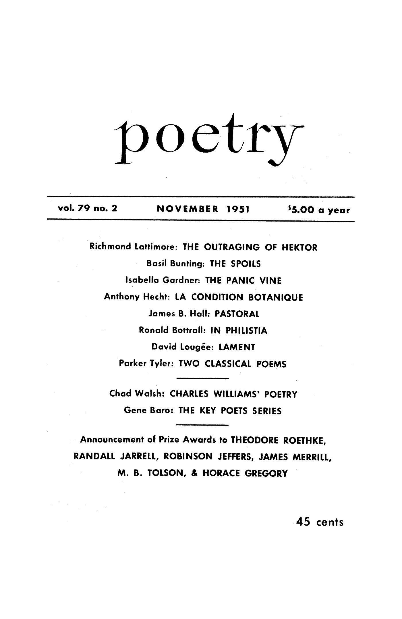 Poetry Magazine Archive Page