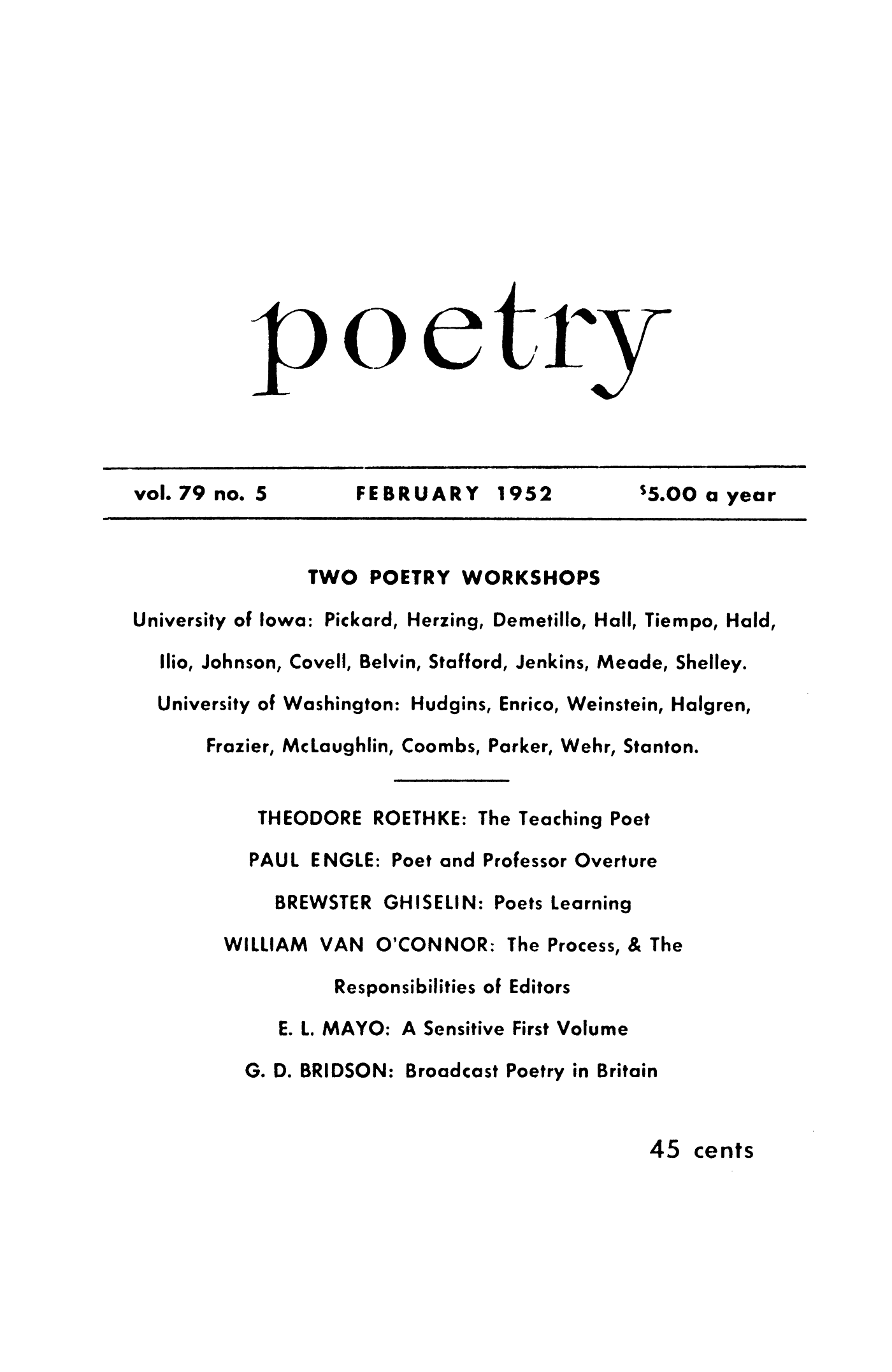 Poetry Magazine Archive Page