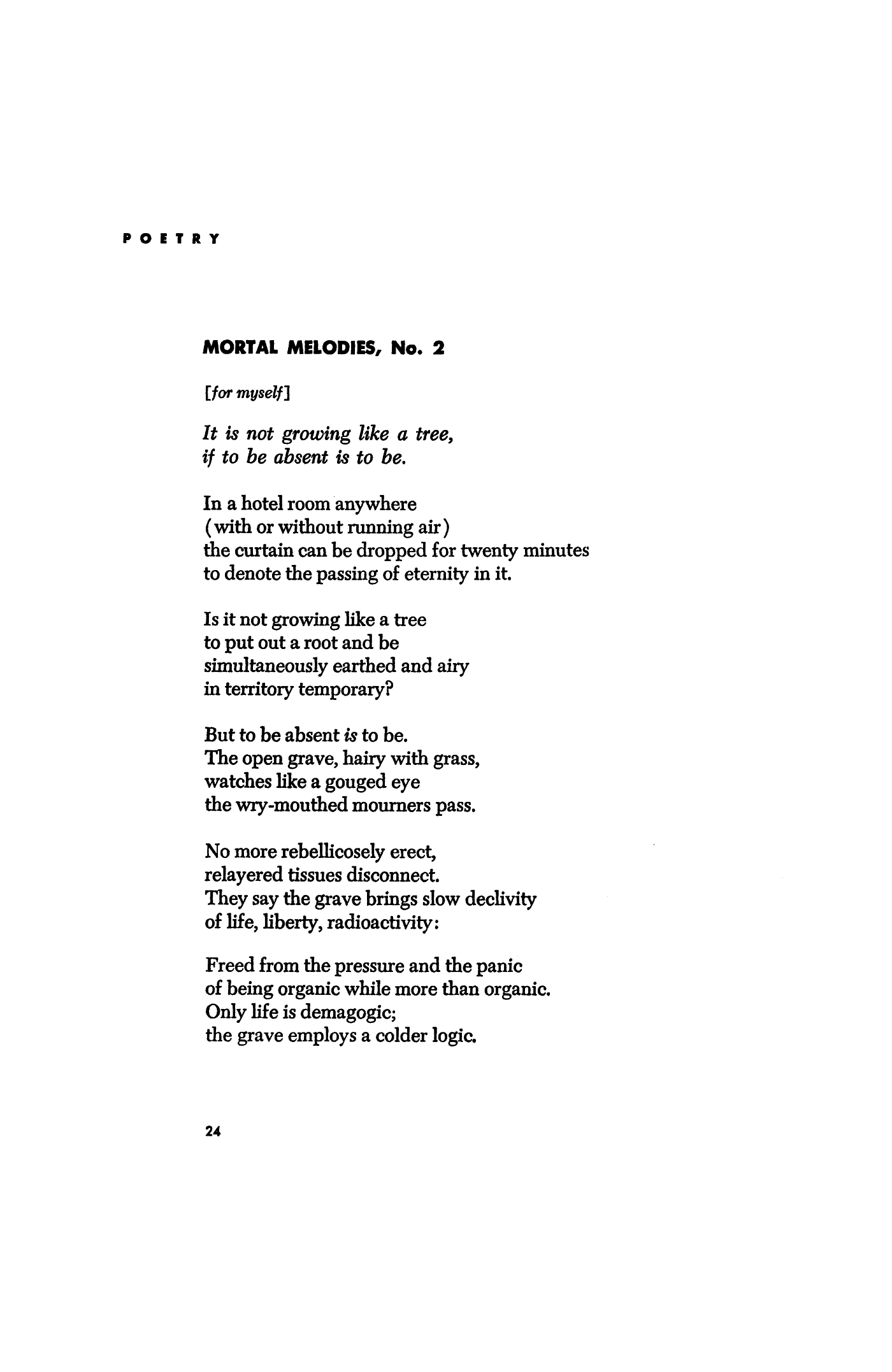 Mortal Melodies, No. 2