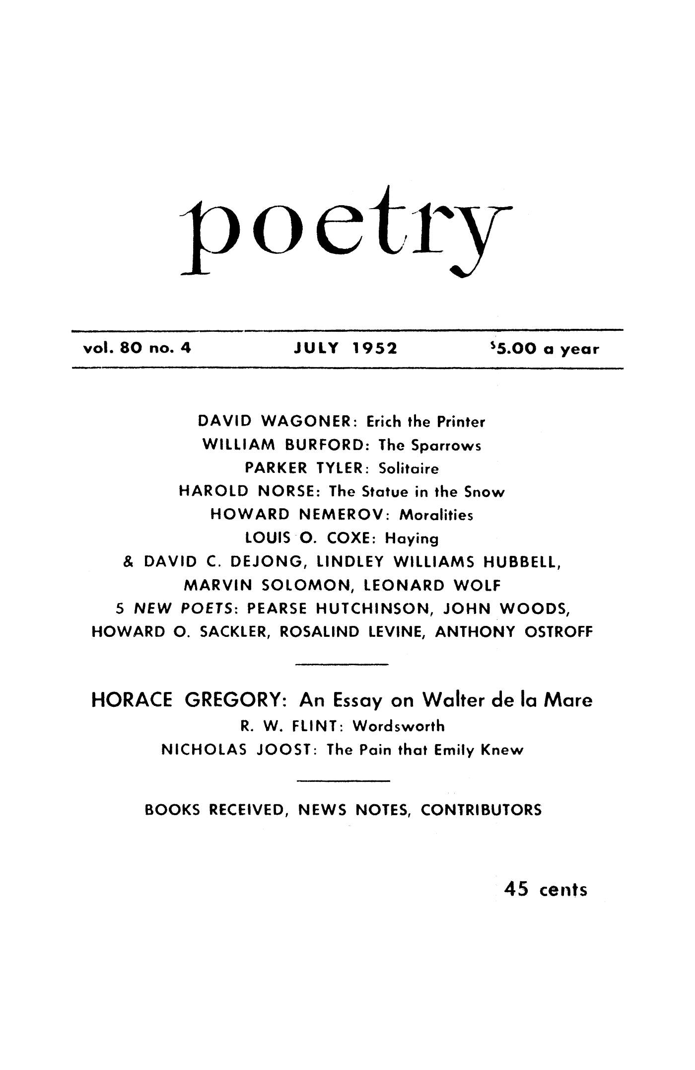 Poetry Magazine Archive Page