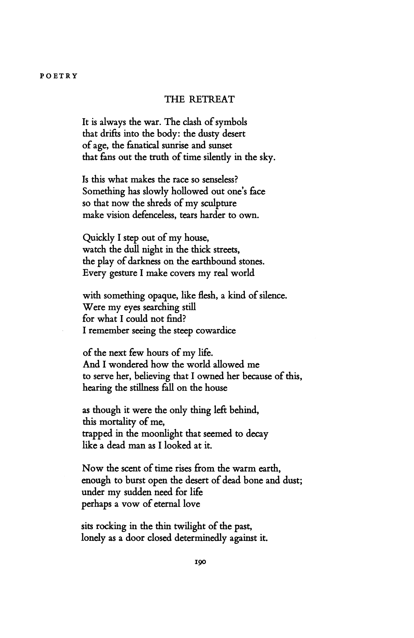 the quiet life poem
