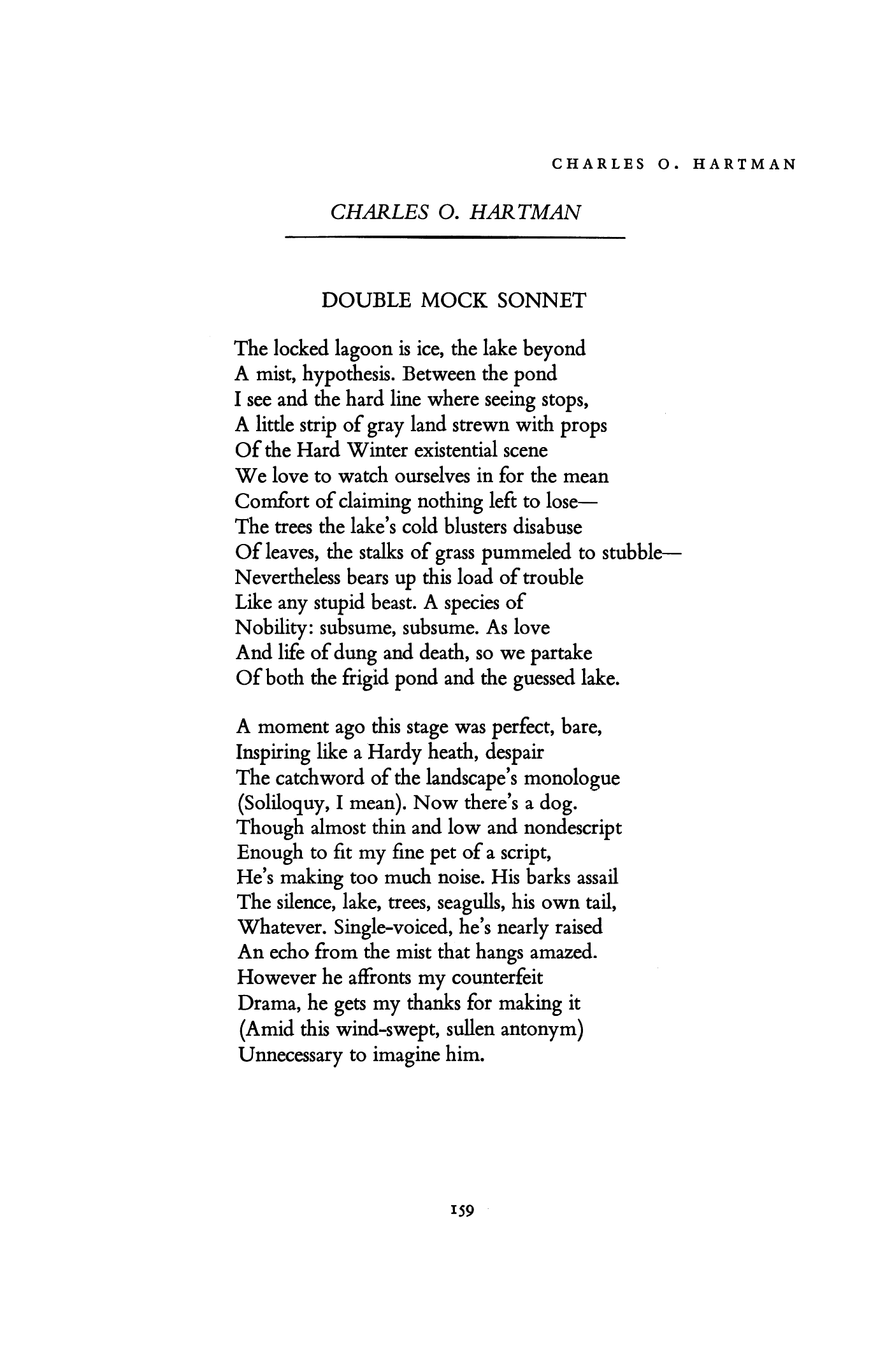 Double Mock Sonnet