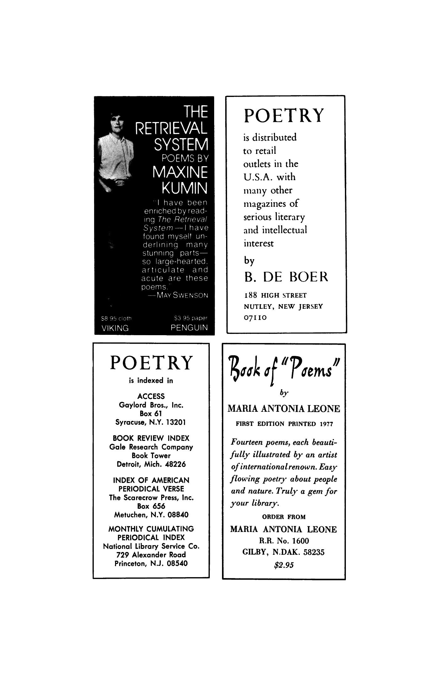 Poetry Magazine Archive Page