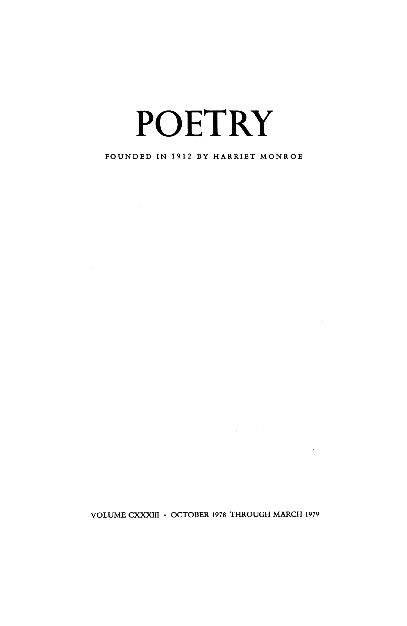 Poetry Magazine Archive Page