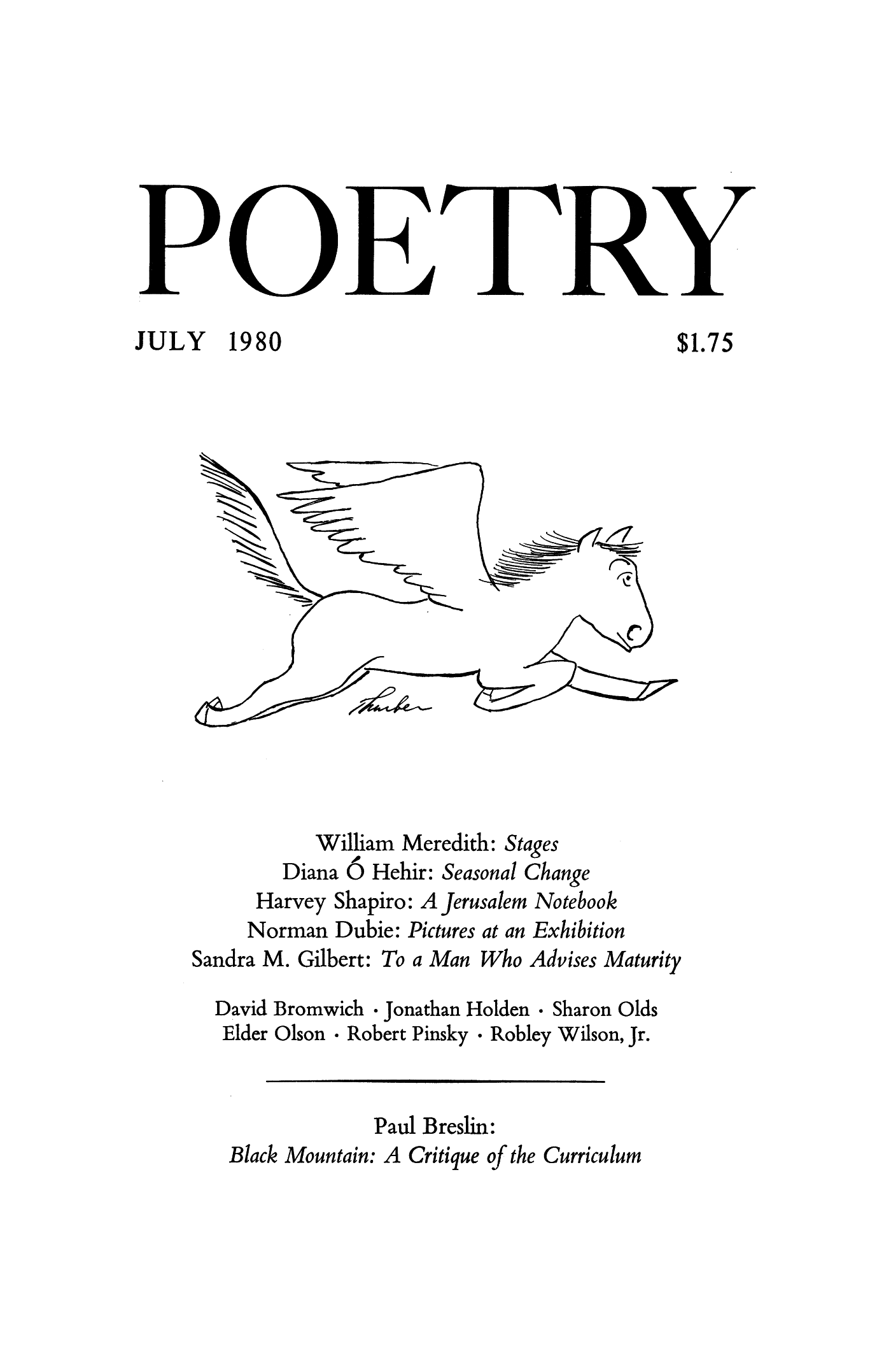 Poetry Magazine Archive Page