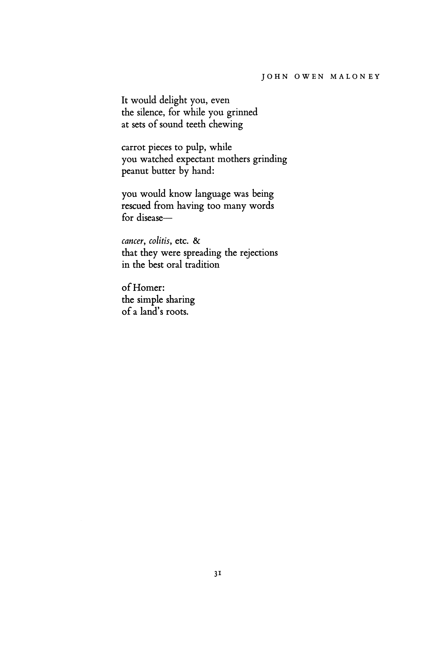 For William Carlos Williams