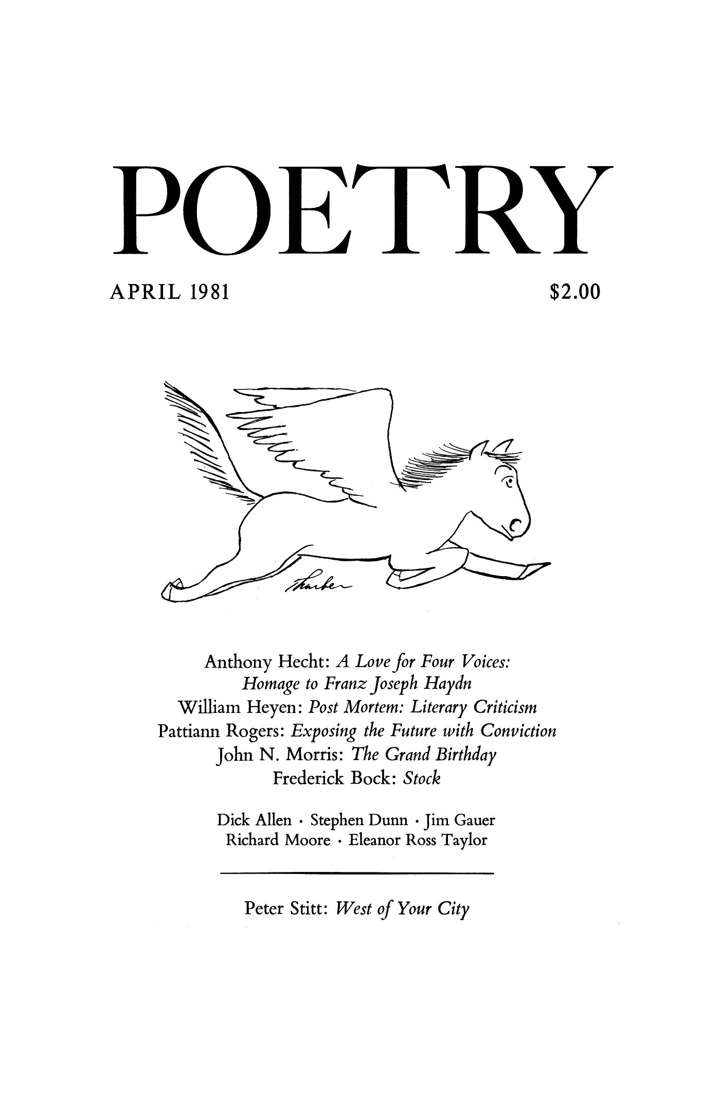 Poetry Magazine Archive Page
