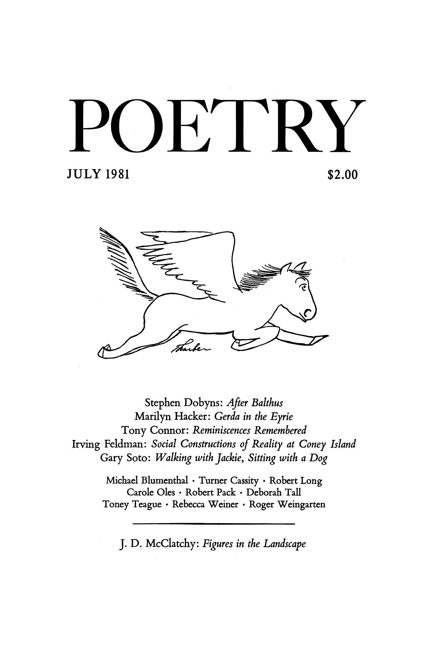 Poetry Magazine Archive Page