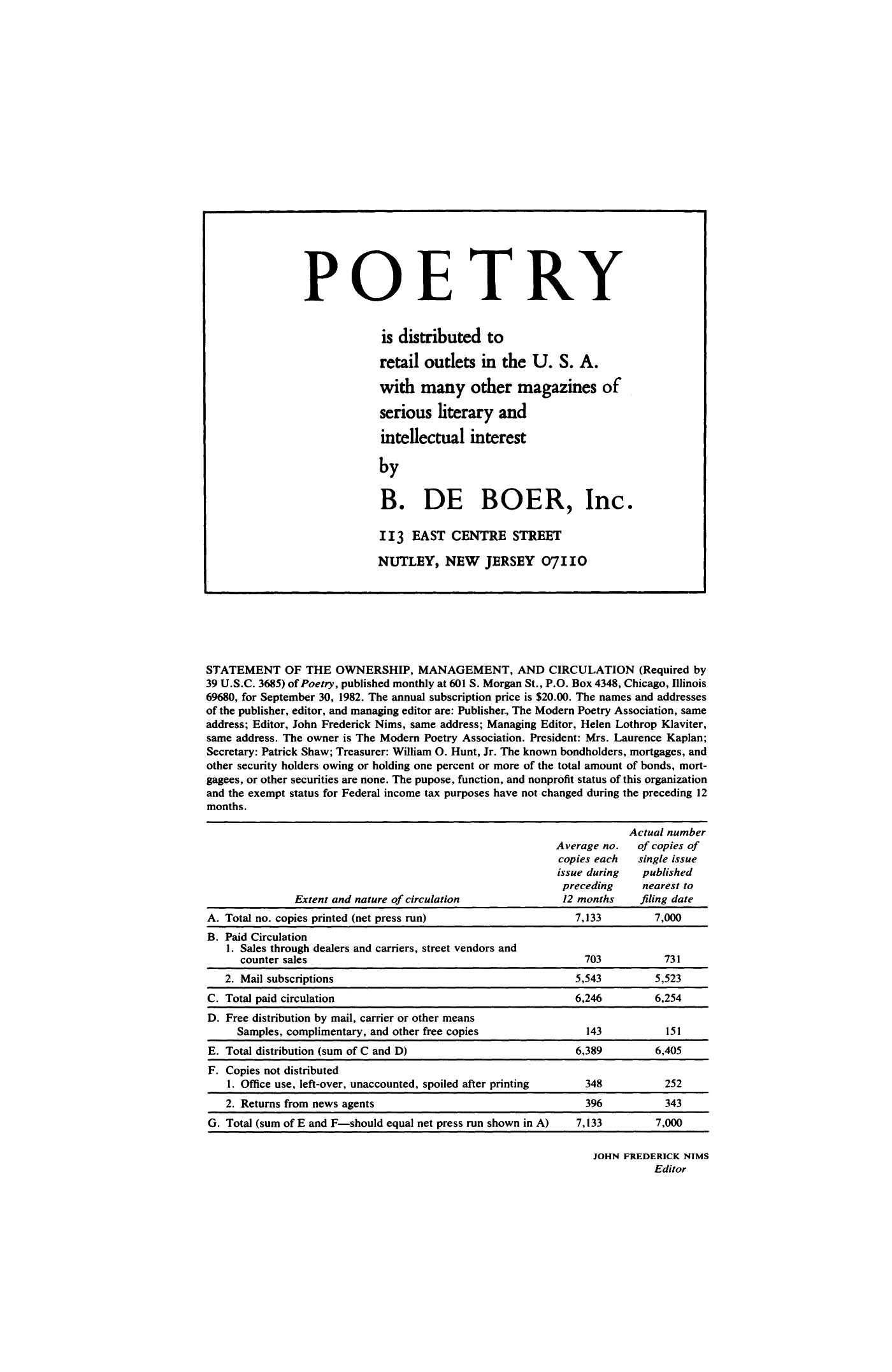 Poetry Magazine Archive Page