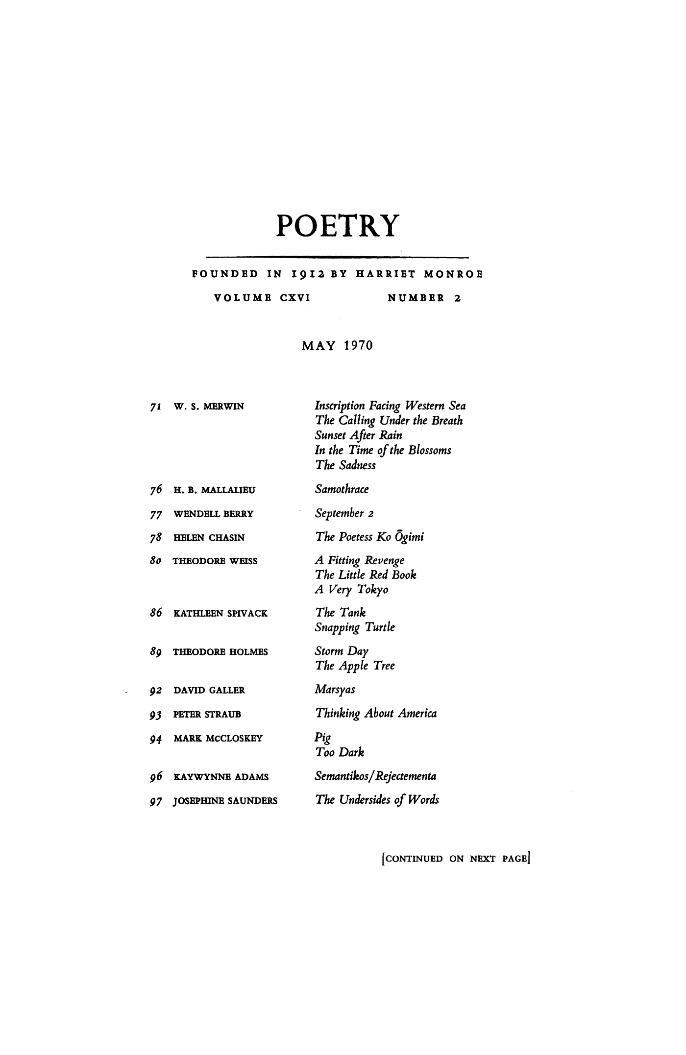 JSTOR Detail | Poetry Magazine