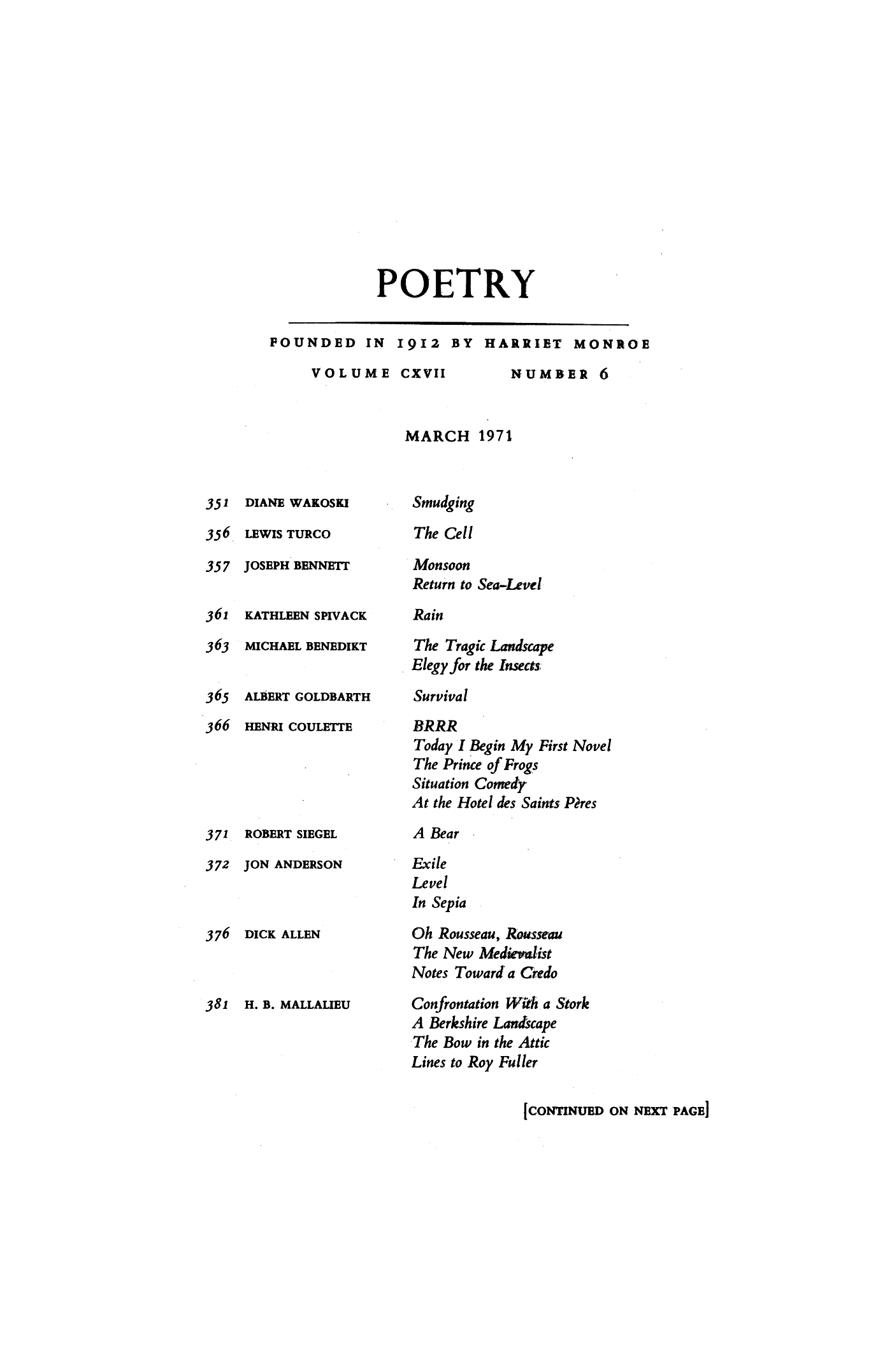 Poetry Magazine Archive Page