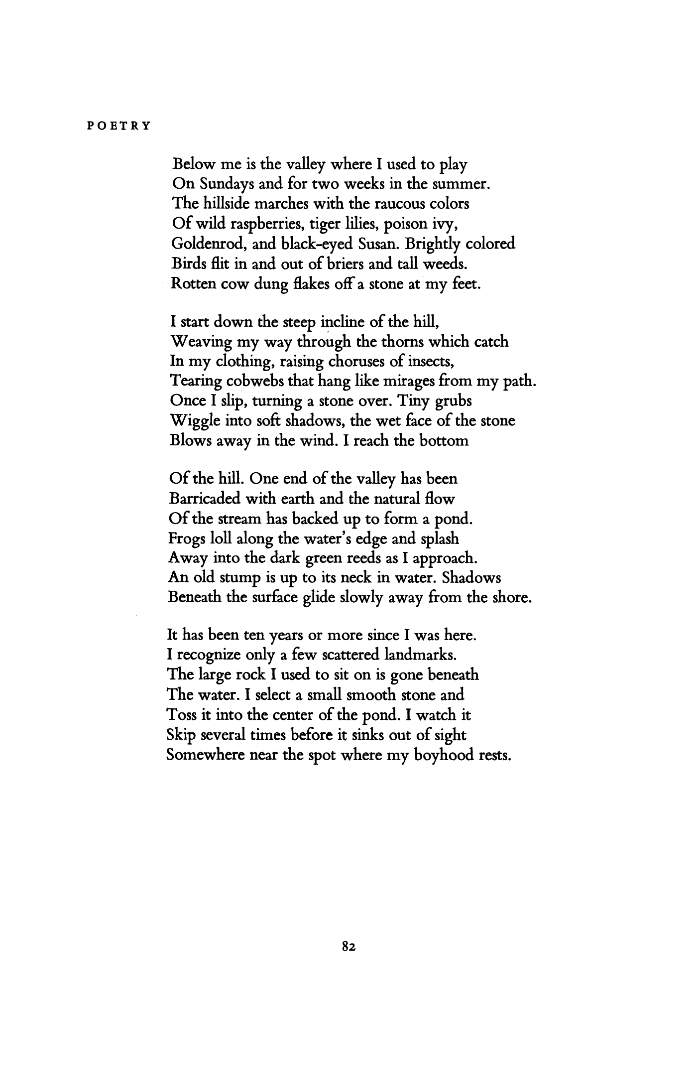 The Pond by William Virgil Davis | Poetry Magazine