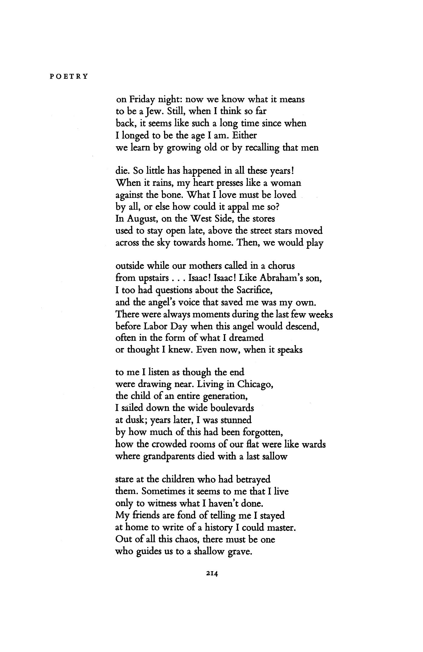 Isaac Rosenfeld Thinks about His Life