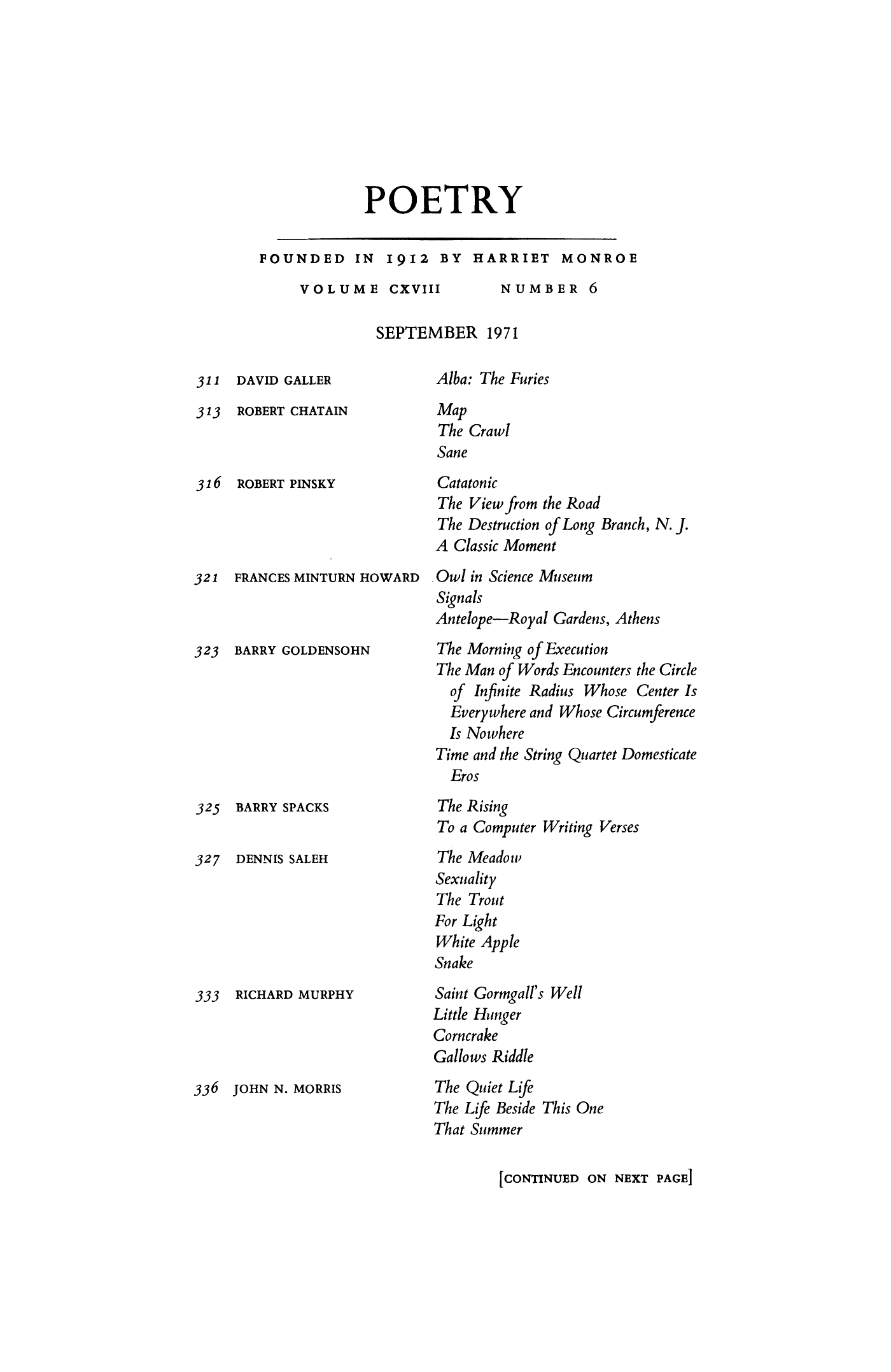 Poetry Magazine Archive Page